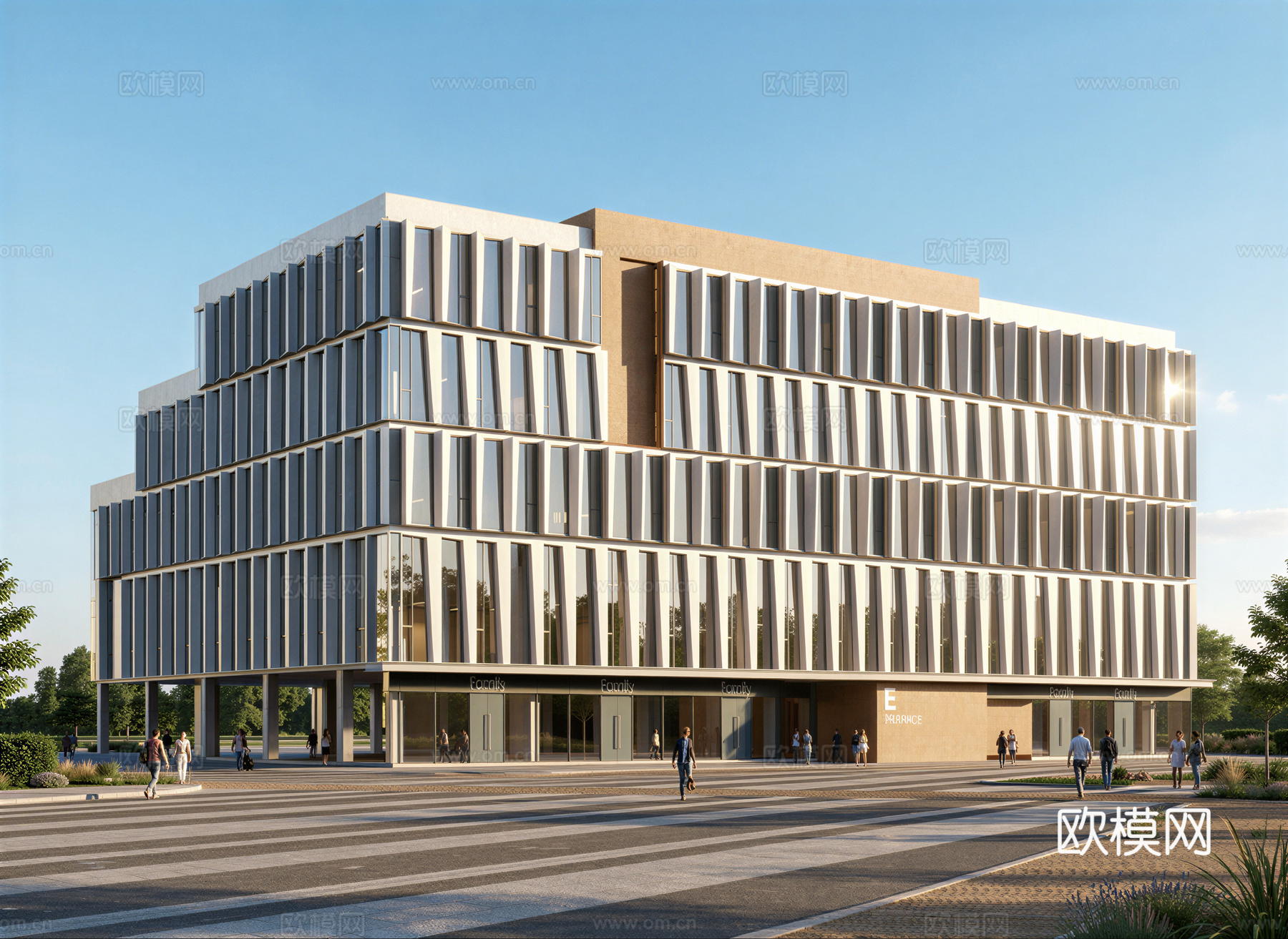 现代酒店 多层酒店 高层酒店 旅馆 酒店建筑su模型