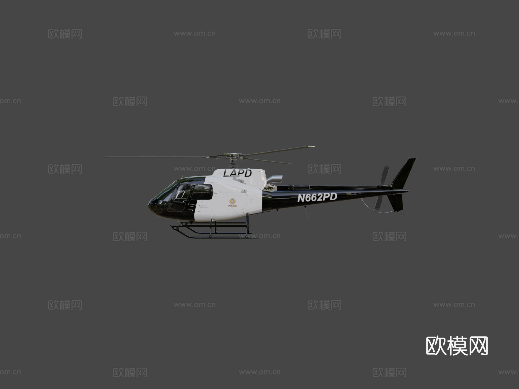 欧洲直升机 警用  执法直升机su模型