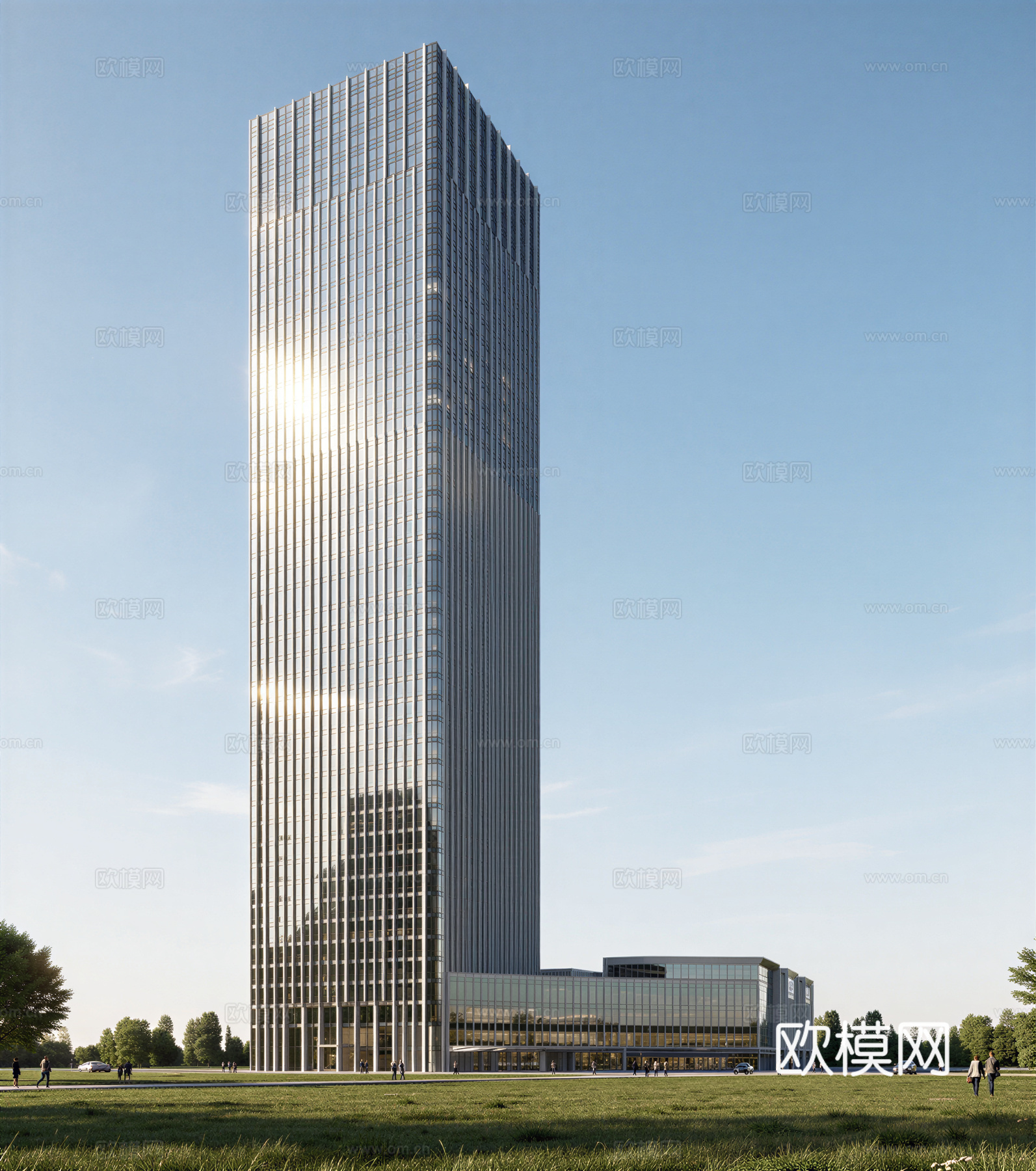 现代酒店 高层酒店 多层酒店 旅馆 酒店建筑su模型