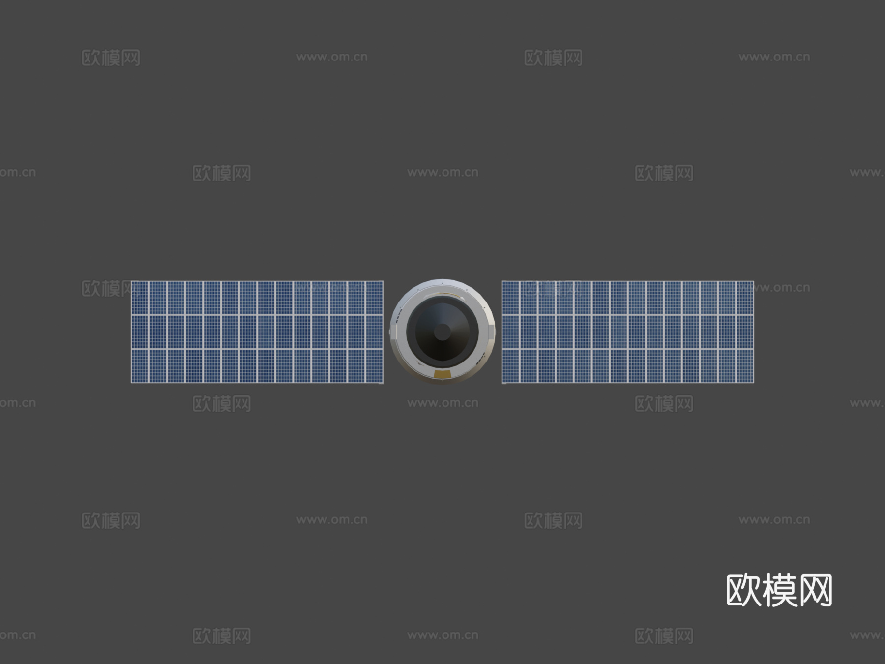 简单 卫星 低多边形su模型