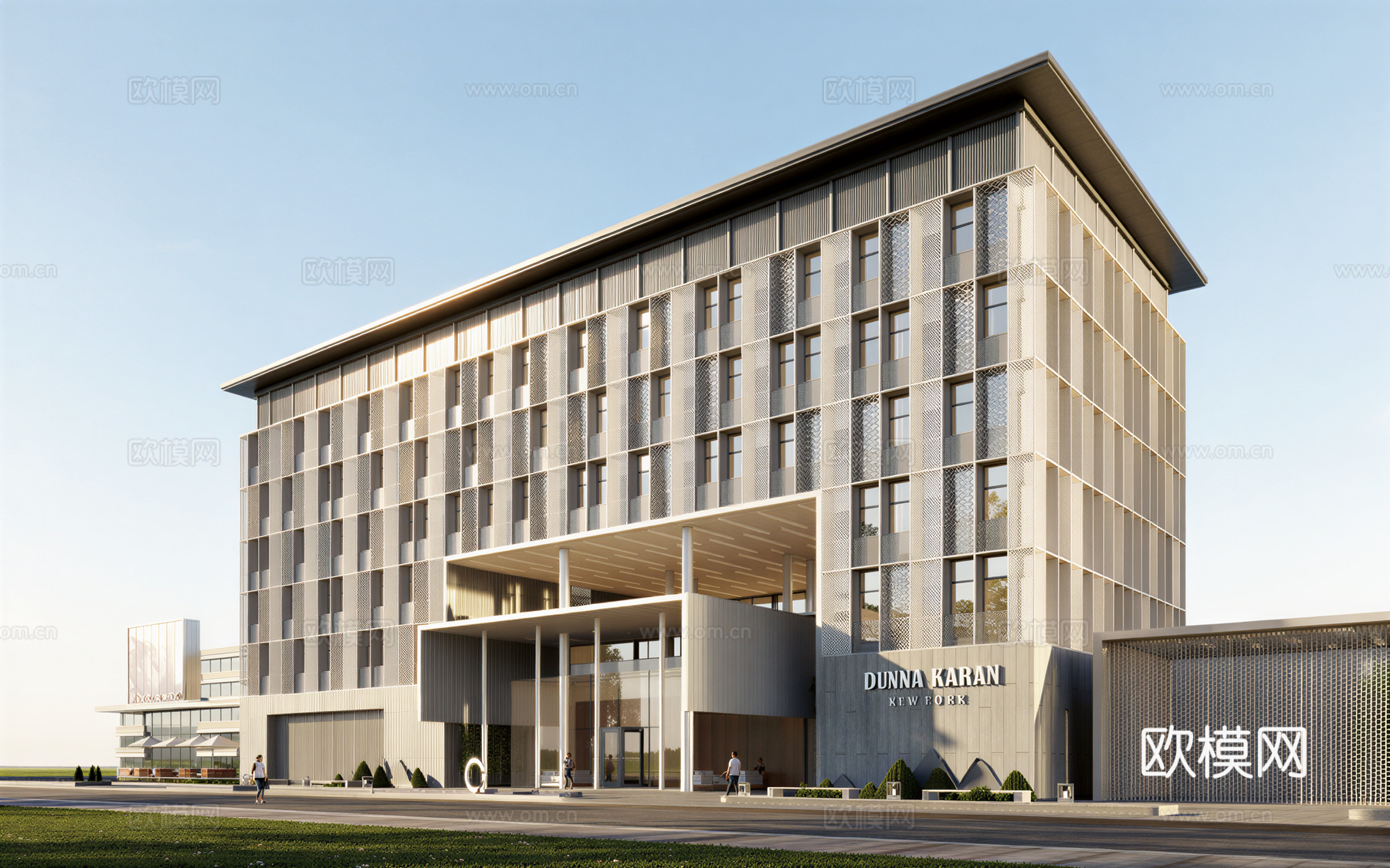 现代酒店 多层酒店 高层酒店 旅馆 酒店建筑su模型