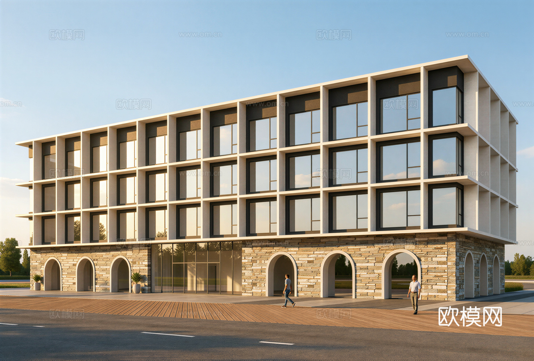 多层公寓 员工宿舍 多层办公 公寓楼 宿舍 宿舍楼su模型