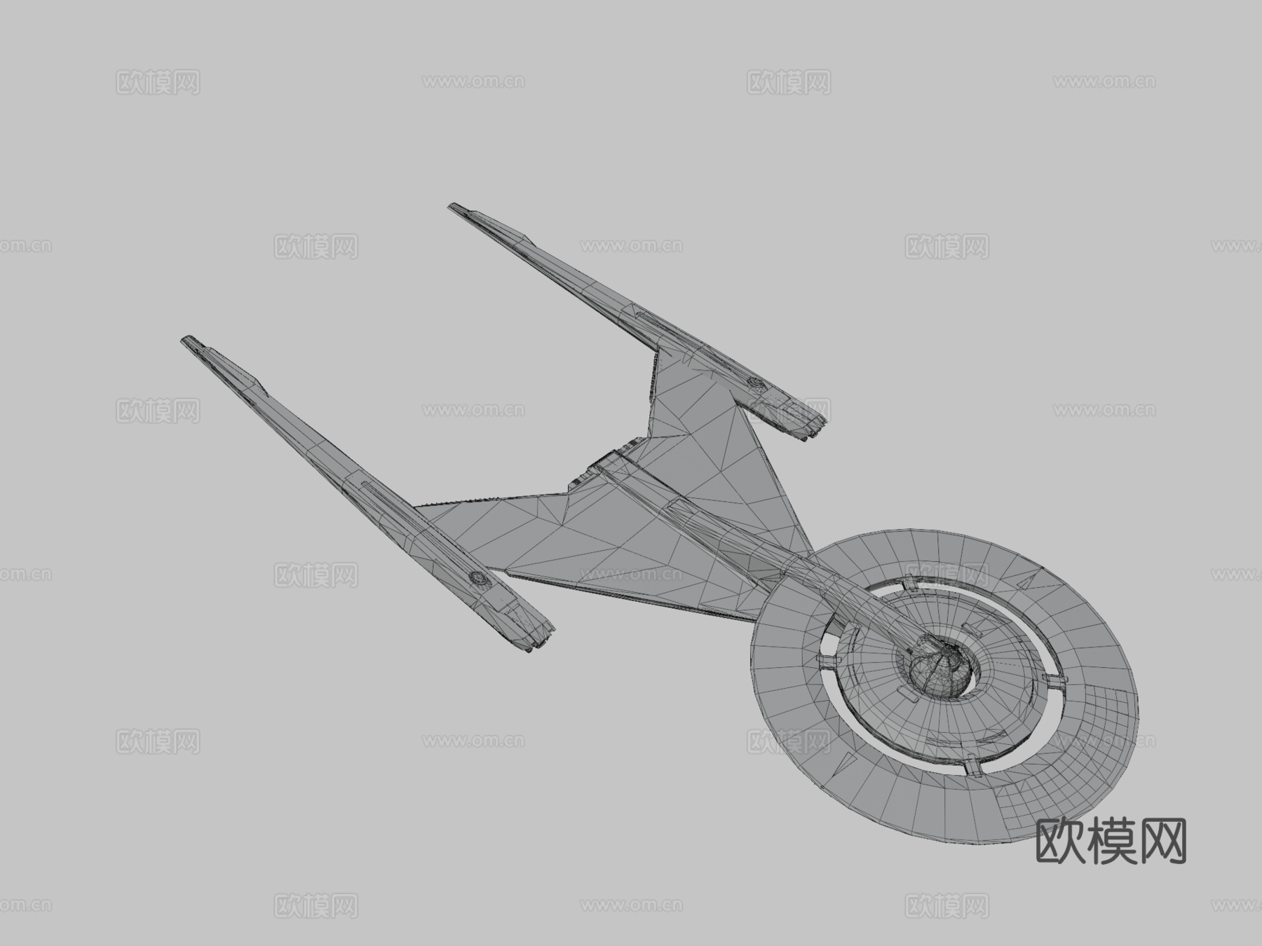 星际迷航  美国星舰 发现号su模型