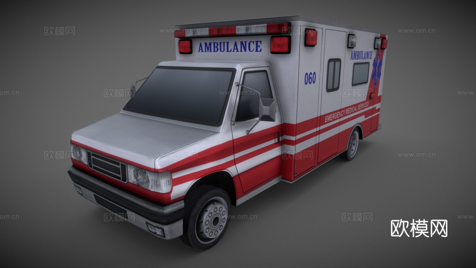 救护车su模型