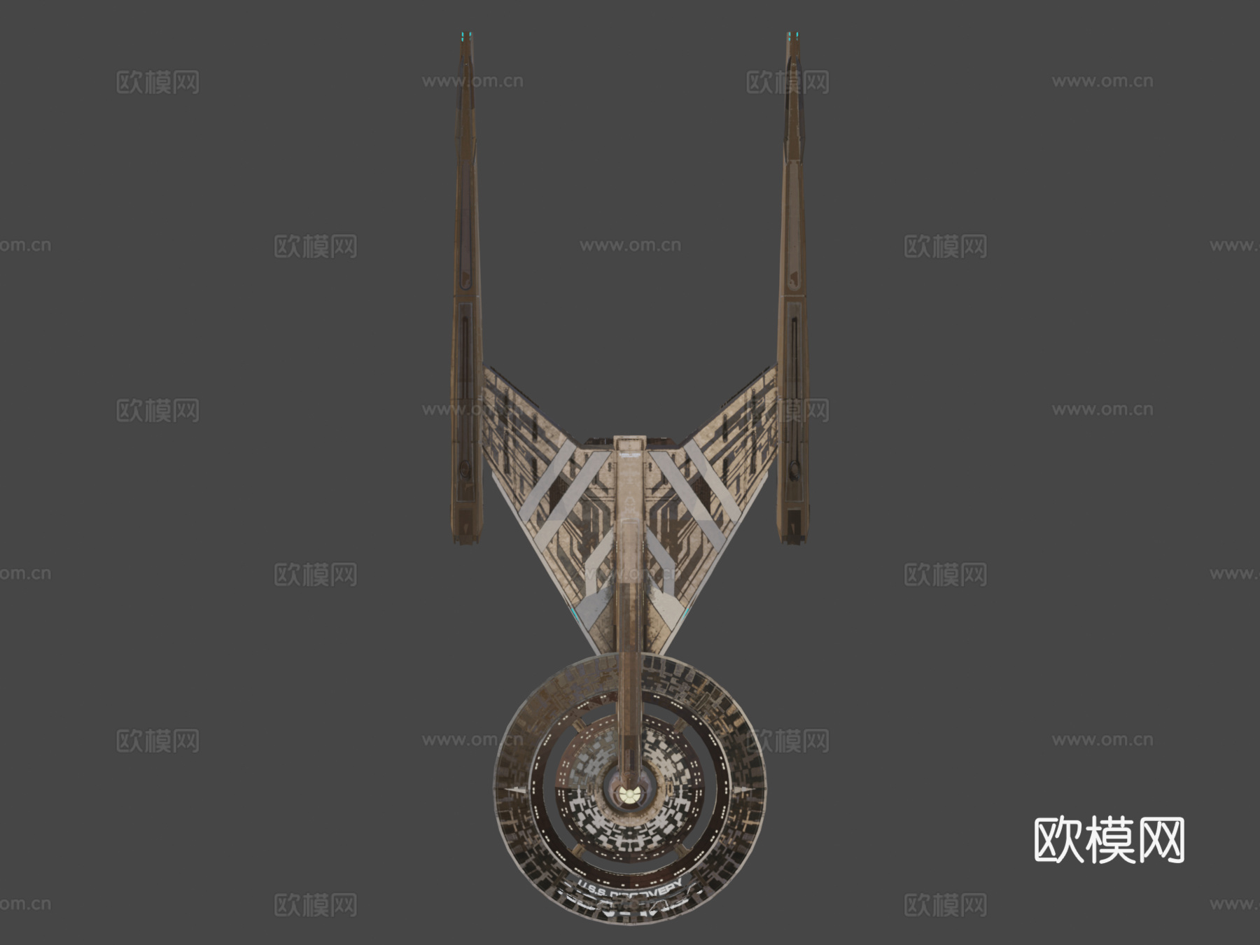 星际迷航  美国星舰 发现号su模型