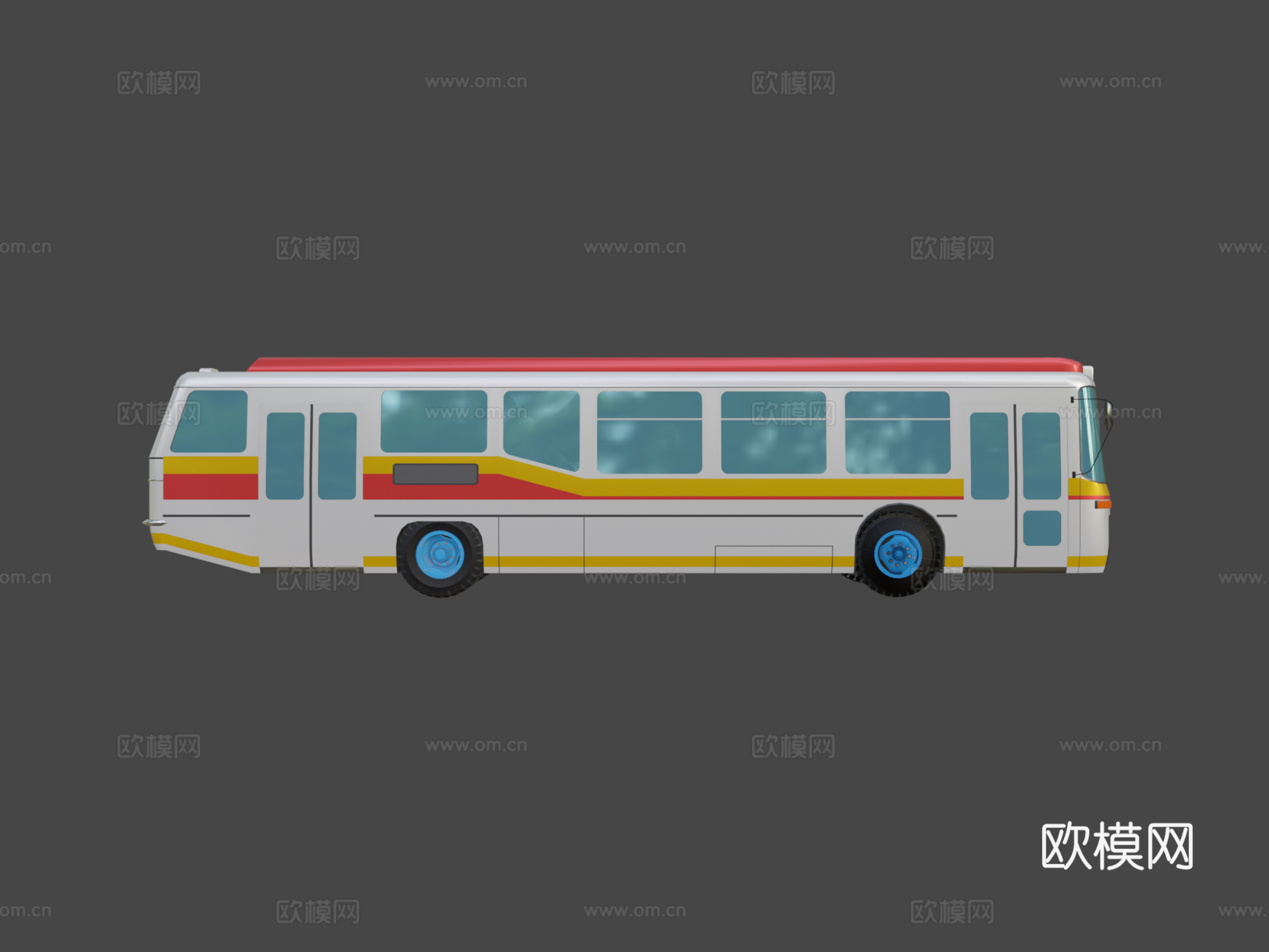 通用城镇巴士su模型