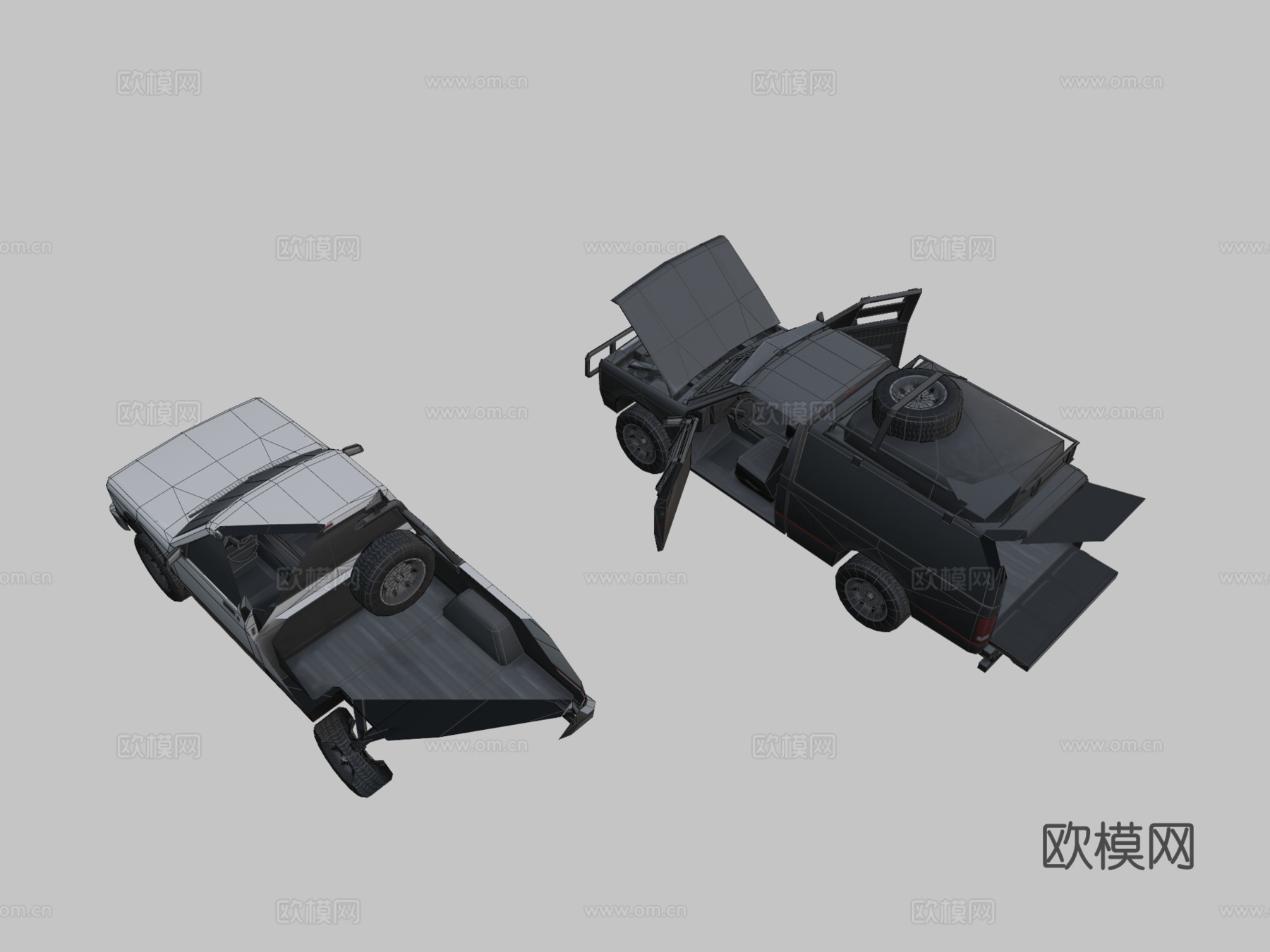 雪佛兰 S10su模型