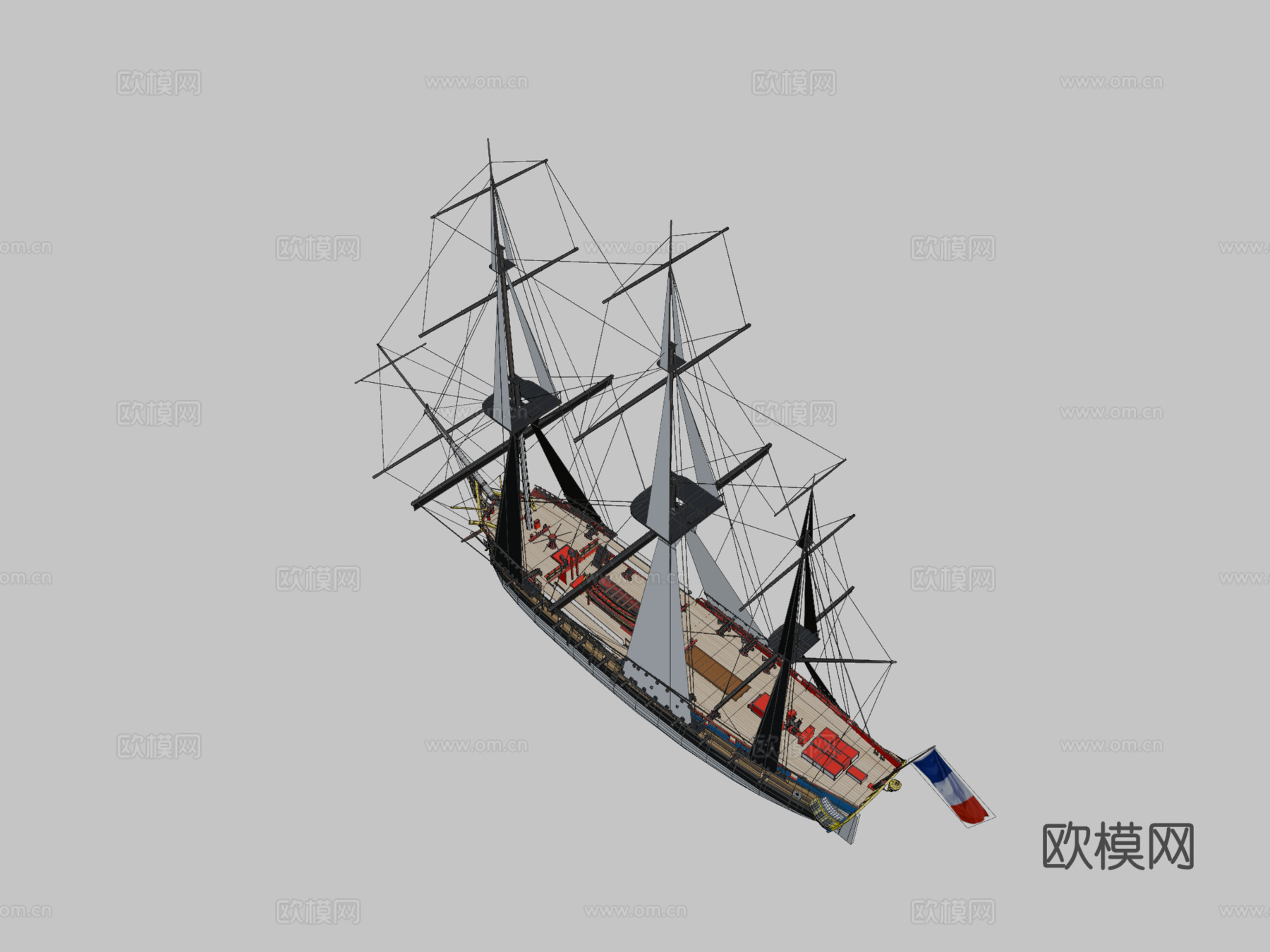 拉 弗雷盖特 赫敏号  罗什福尔  法国su模型