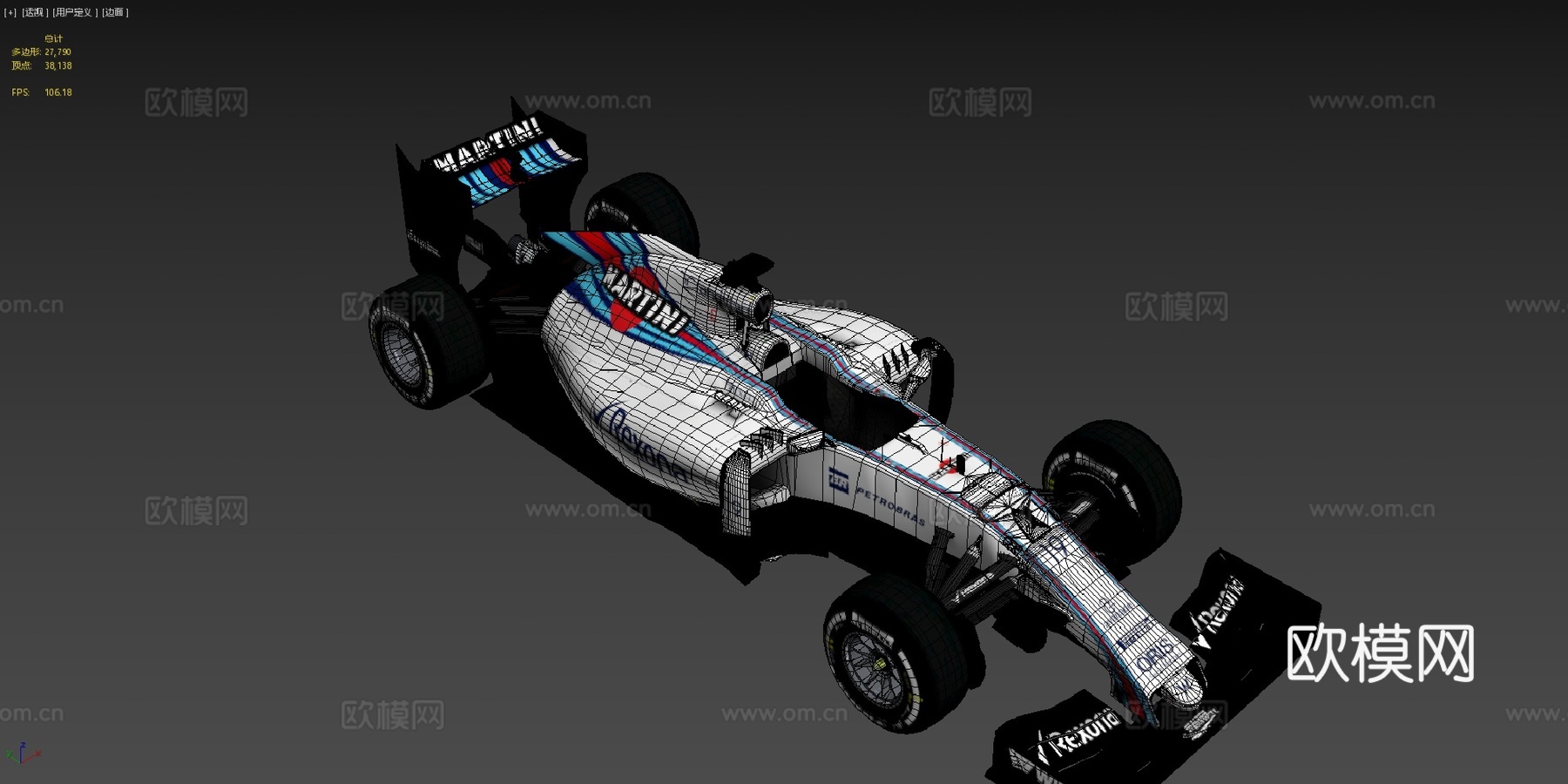 F1 威廉姆斯 FW38B 2016su模型