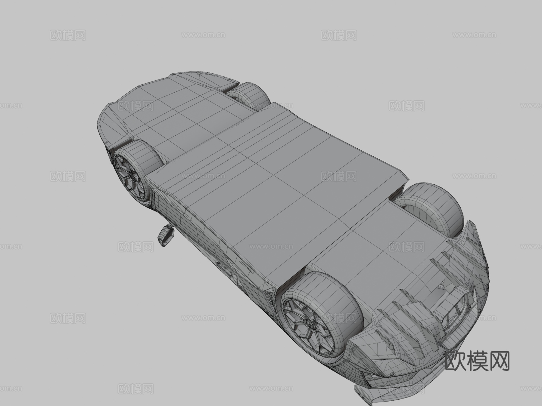 低多边形 兰博基尼 埃文塔多 SVJ 2019su模型