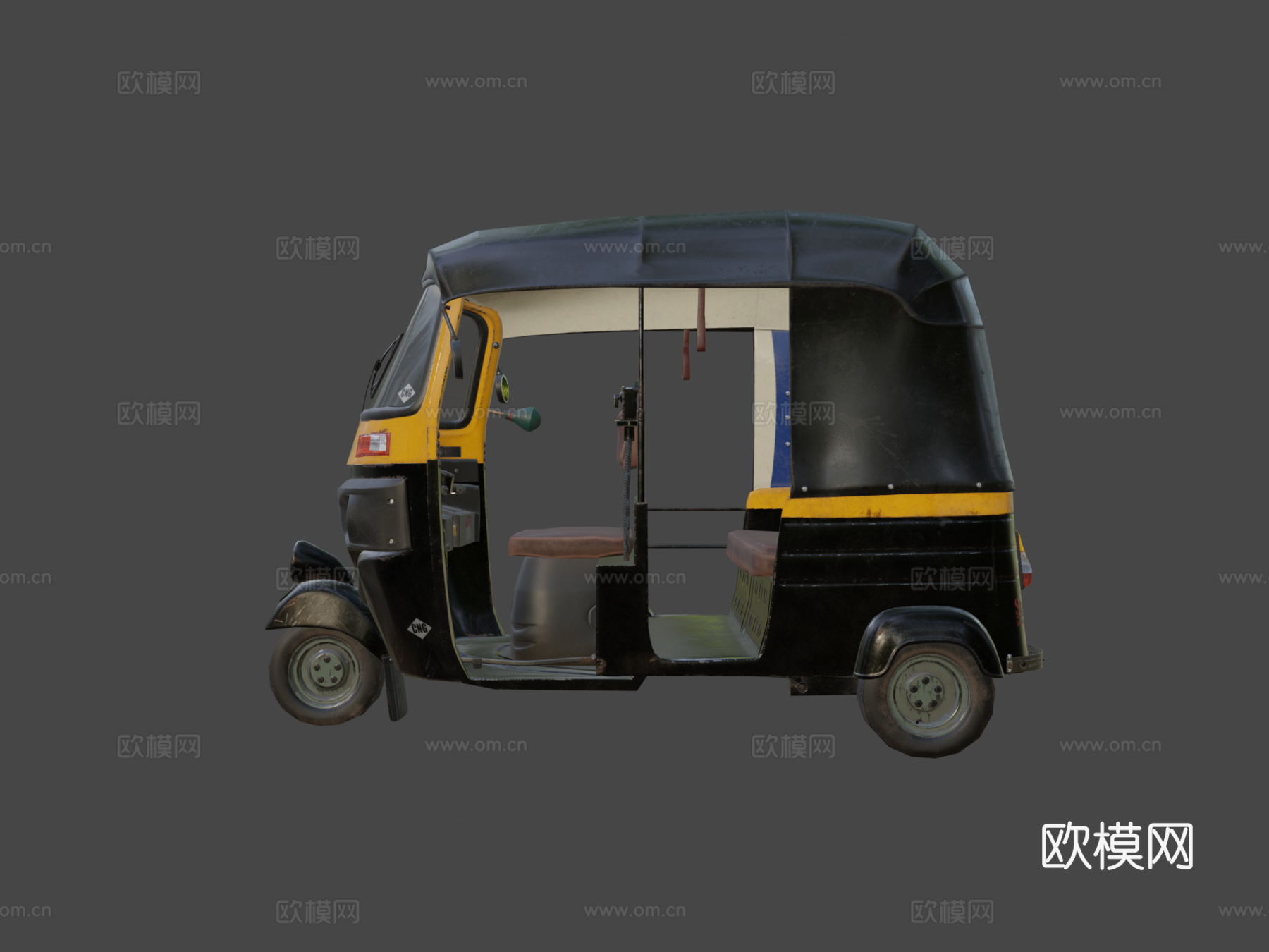孟买 机动三轮车su模型