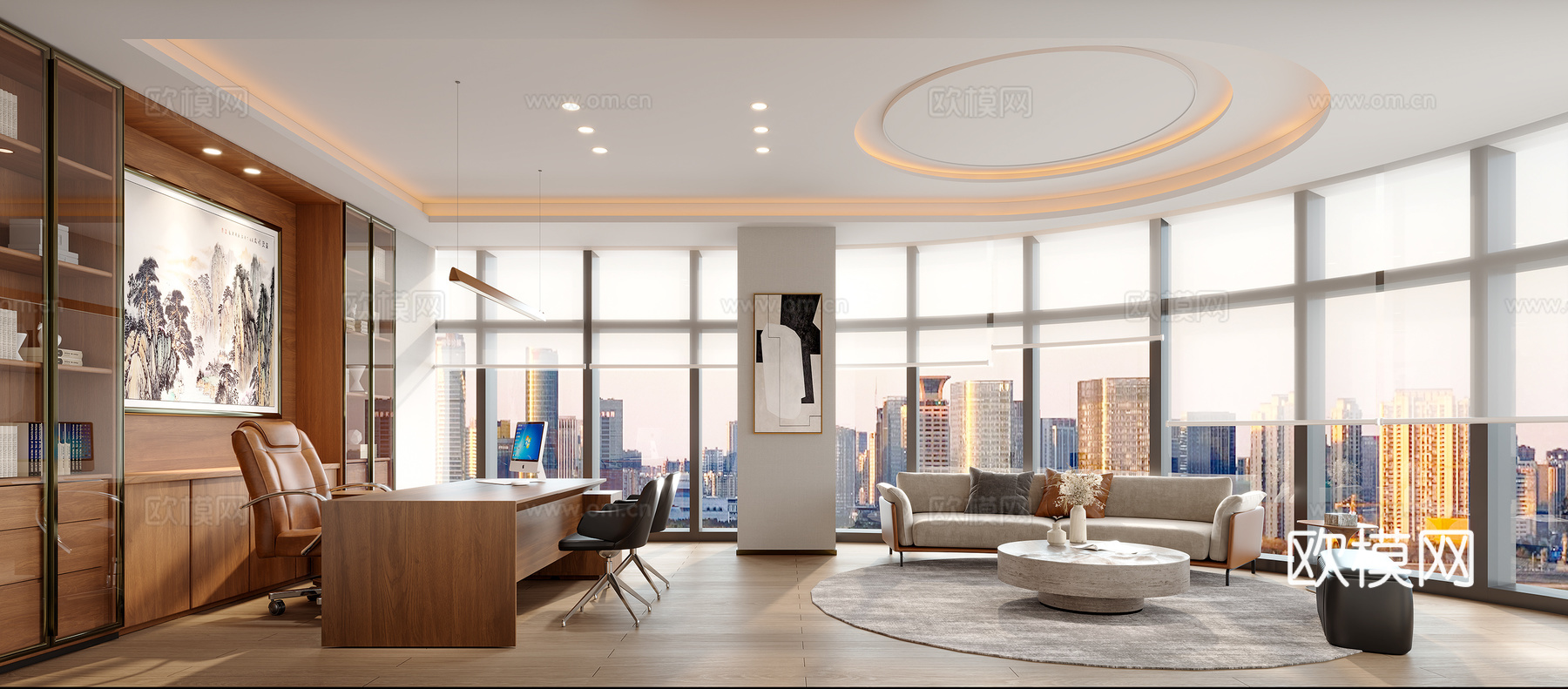 董事长办公室3d模型