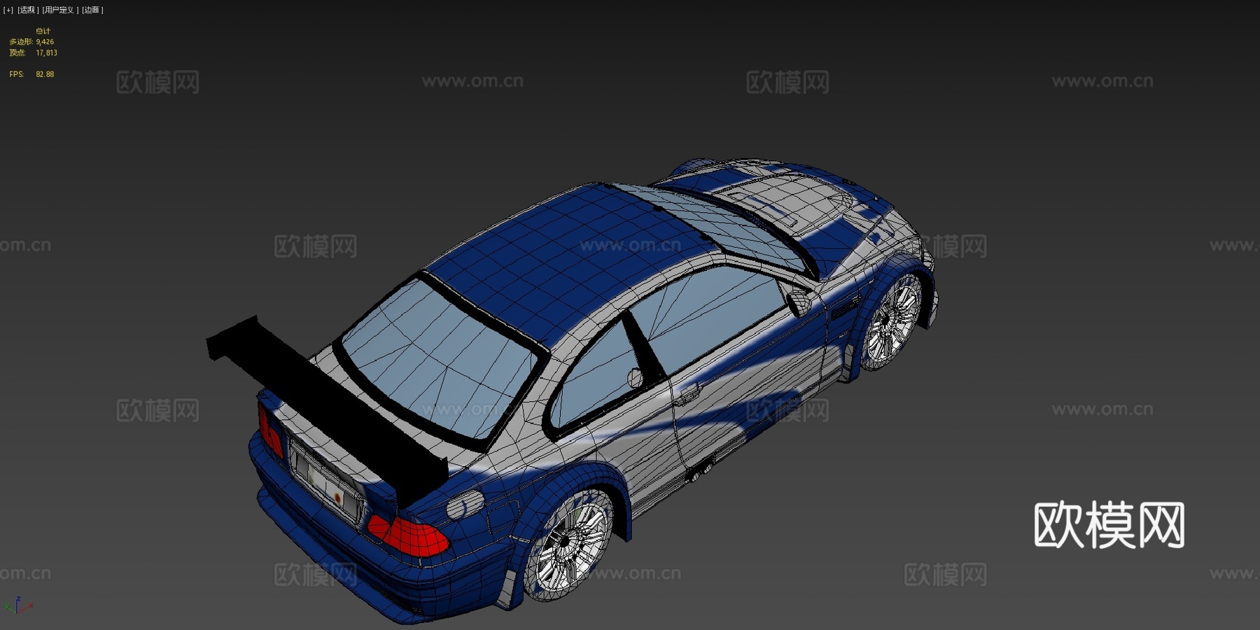 宝马 M3 GTR 剃刀su模型