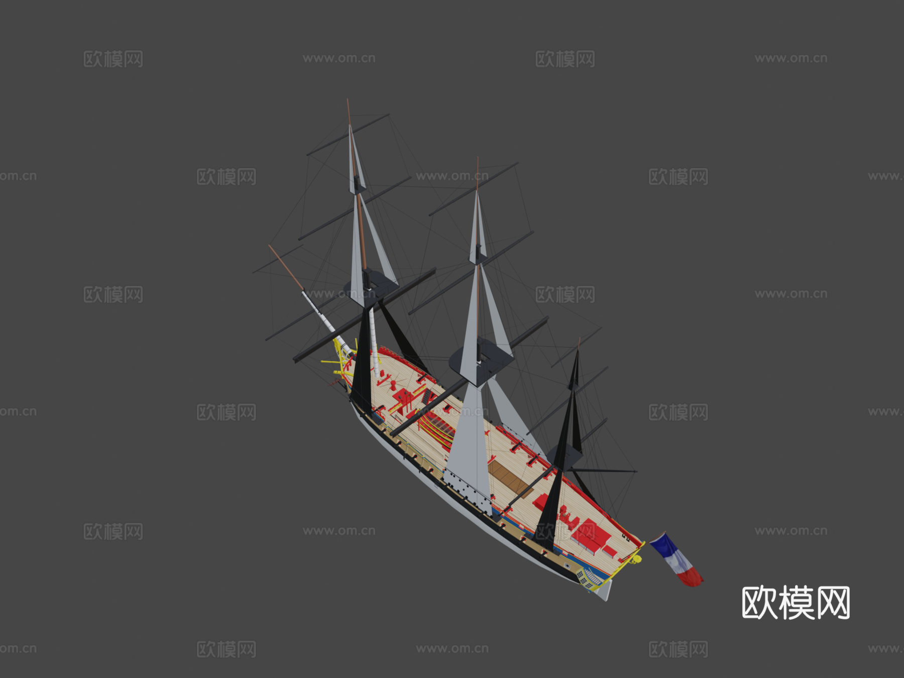 拉 弗雷盖特 赫敏号  罗什福尔  法国su模型