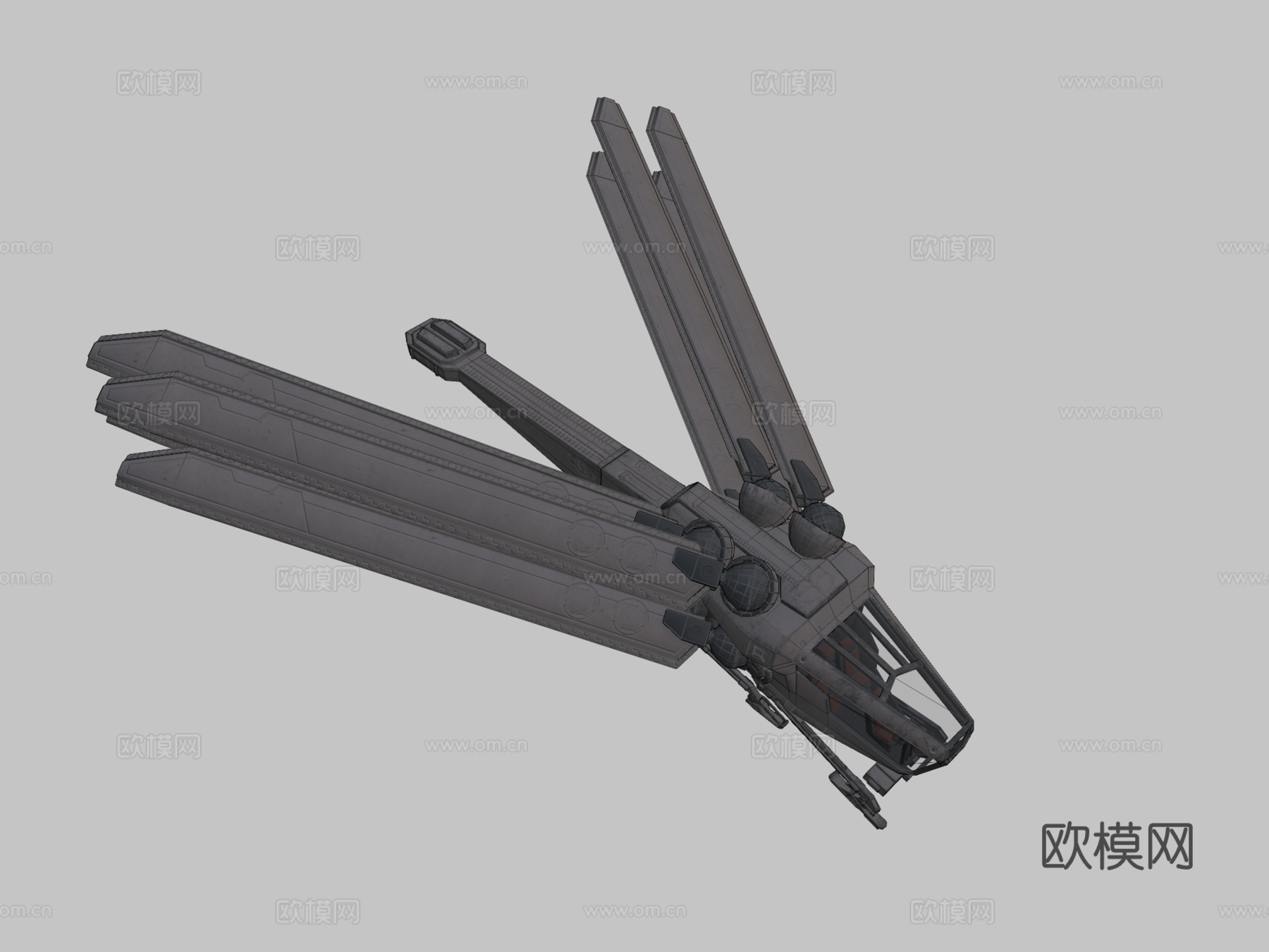 沙丘 扑翼机su模型