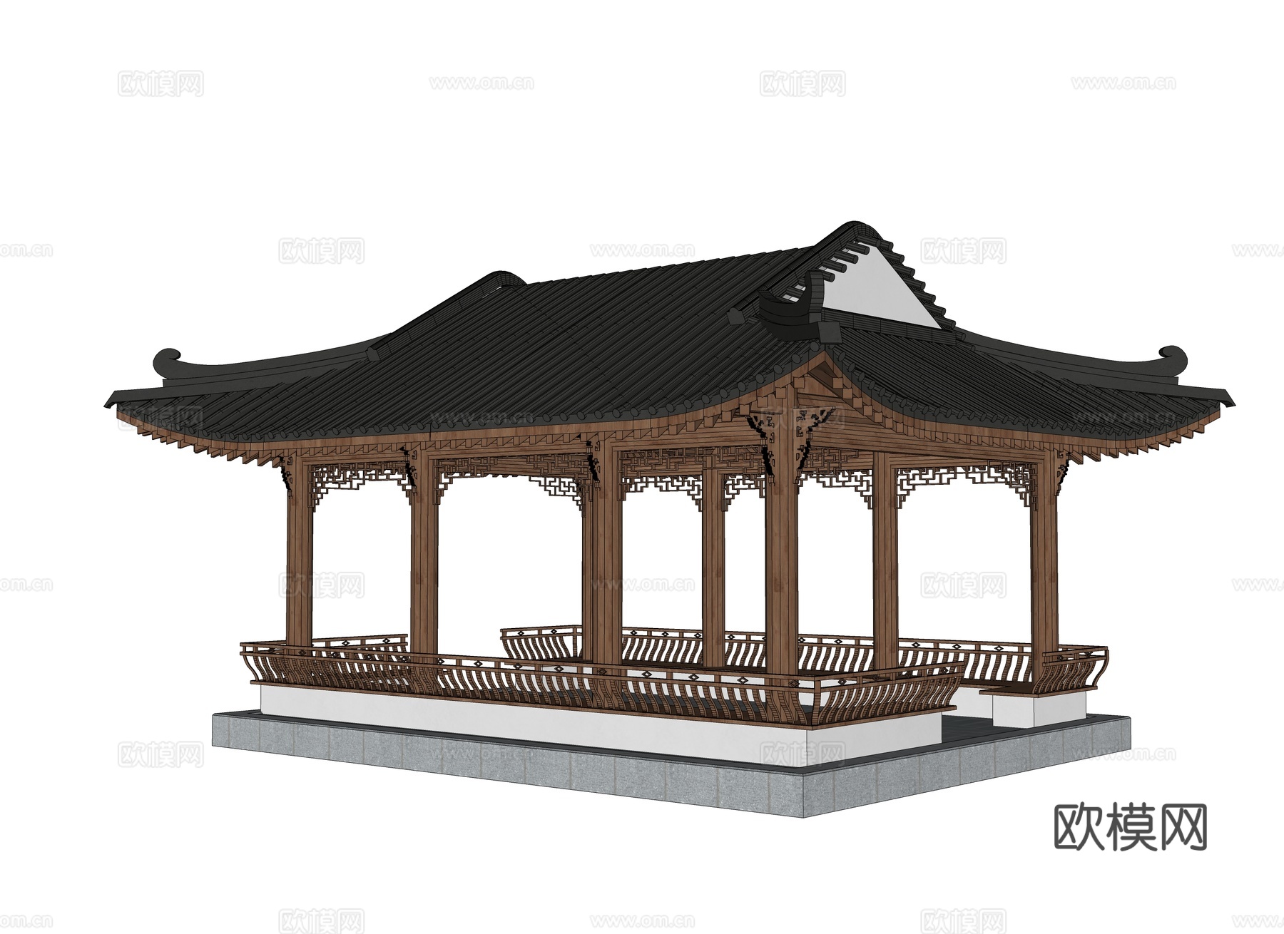 观景塔 观鸟塔 鸟巢塔 鸟窝塔 观景台 观景平台su模型