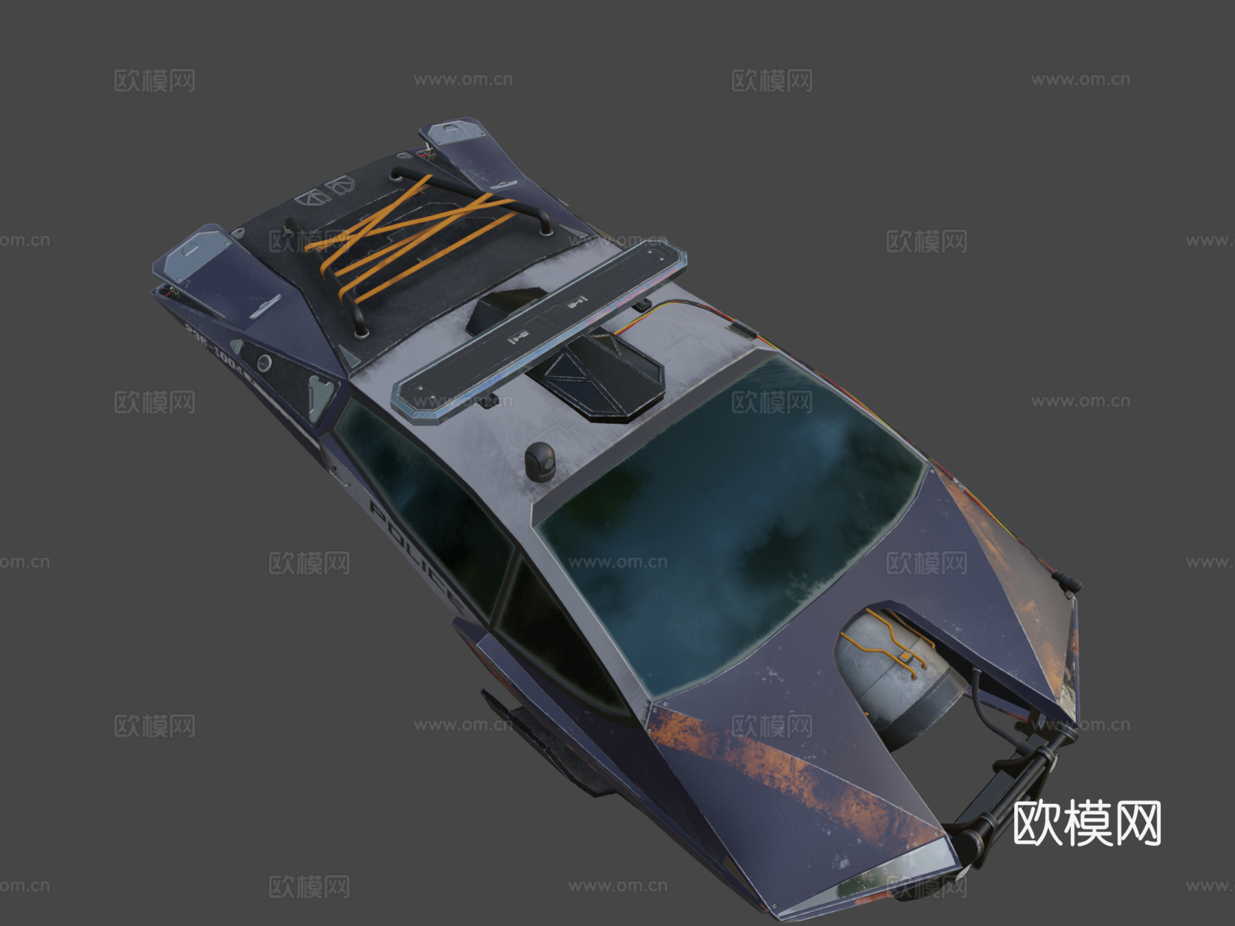 反乌托邦 警车su模型