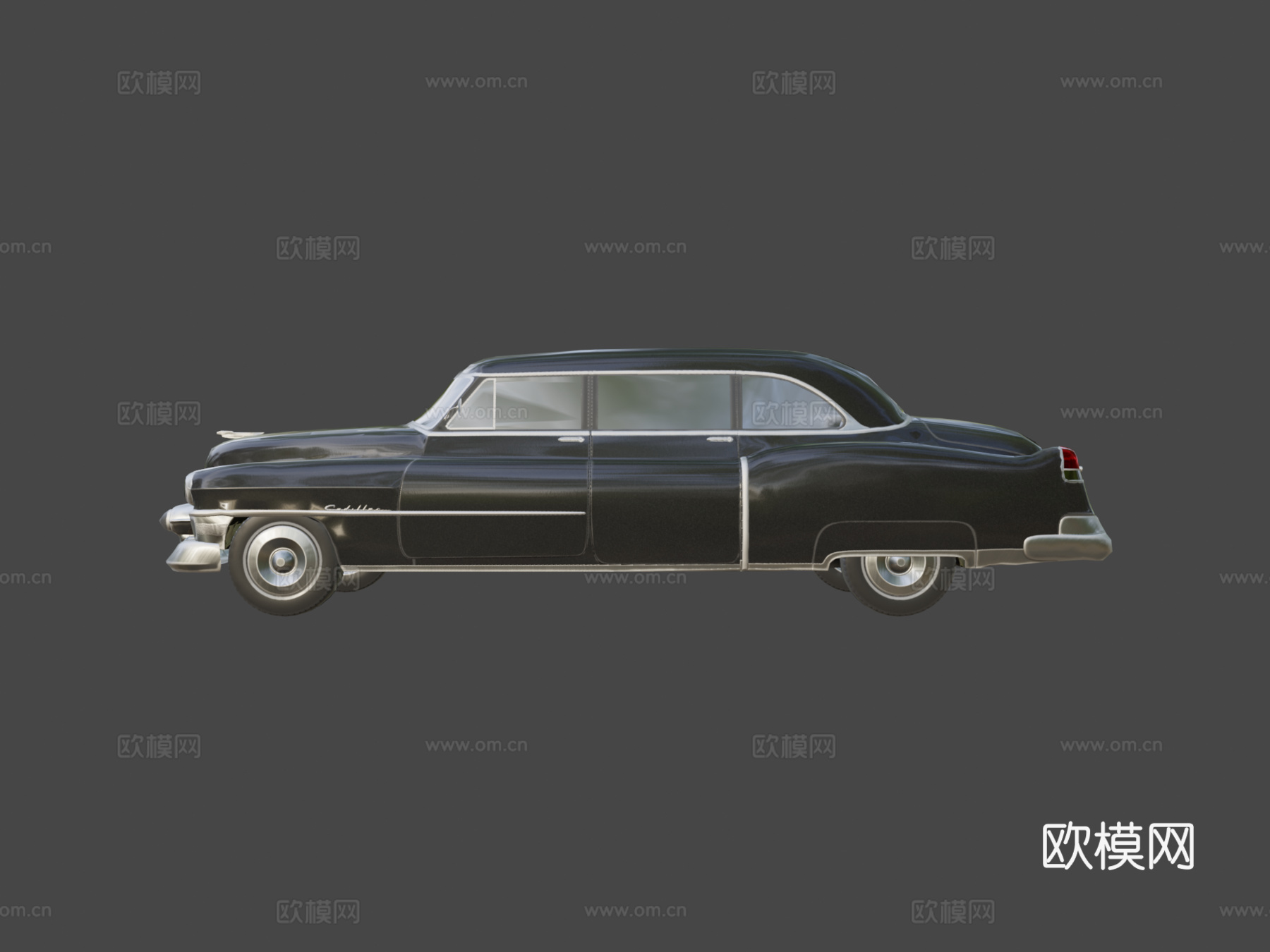 低多边形 汽车  凯迪拉克 75 轿车 1953su模型