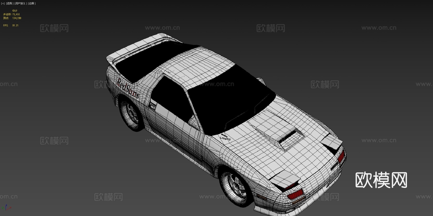 马自达 RX7 FC3S 赤城的白色彗星 重制版su模型