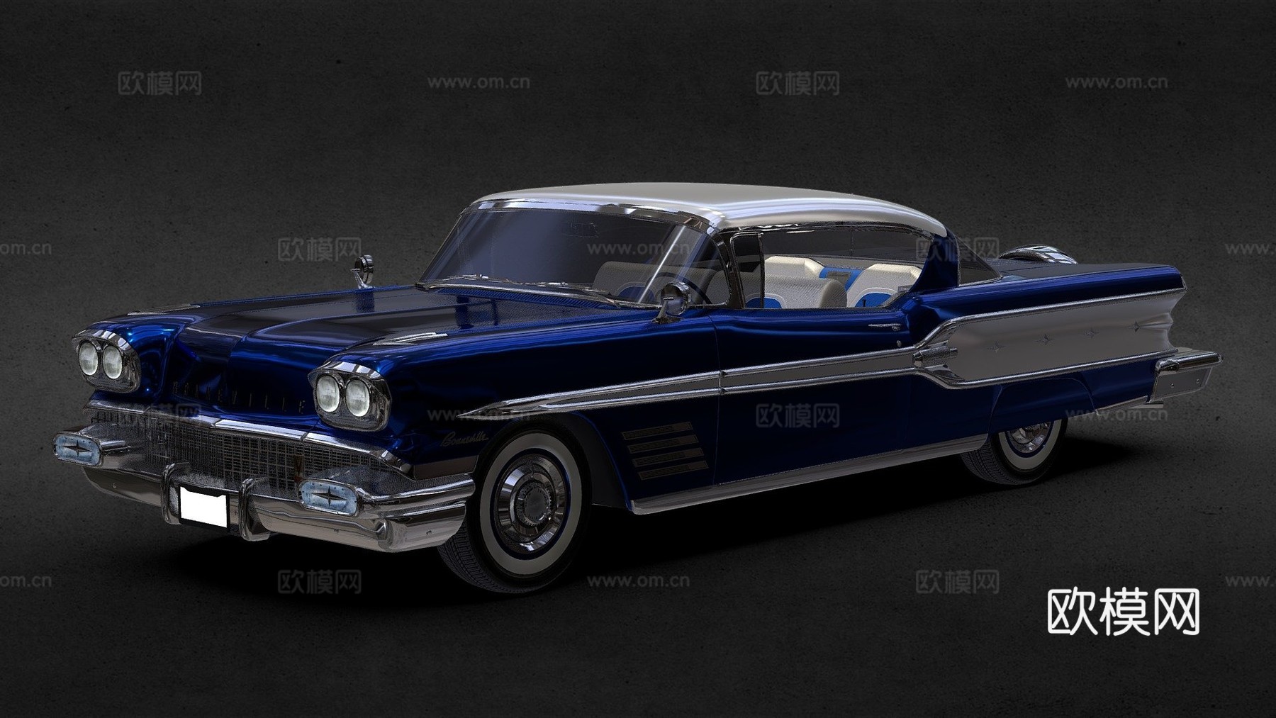 庞蒂克博纳维尔硬顶su模型