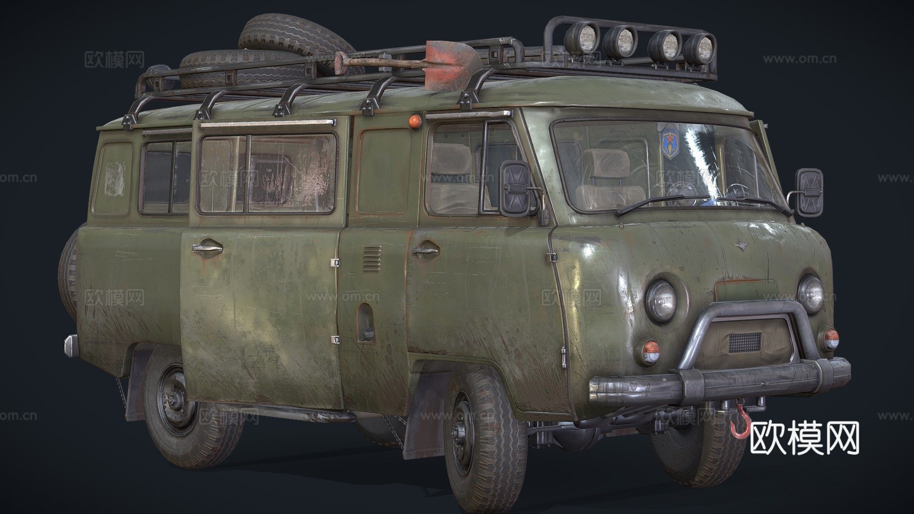 苏联车辆 乌阿斯 布汉卡su模型