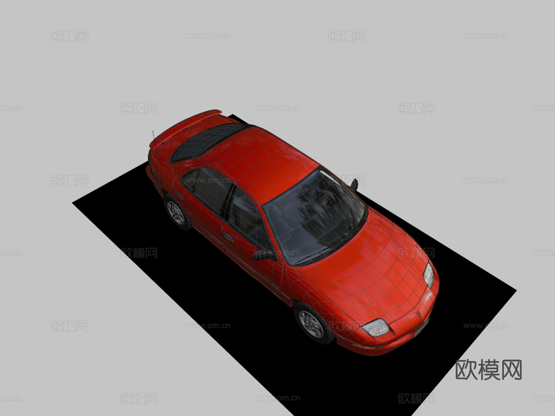 -1999庞蒂亚克太阳火su模型