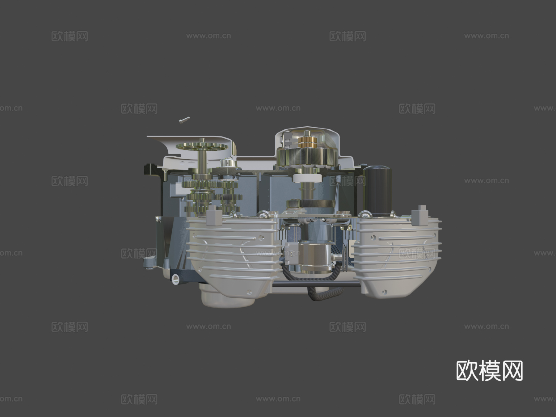 内燃机摩托车TFLEX CAD STsu模型