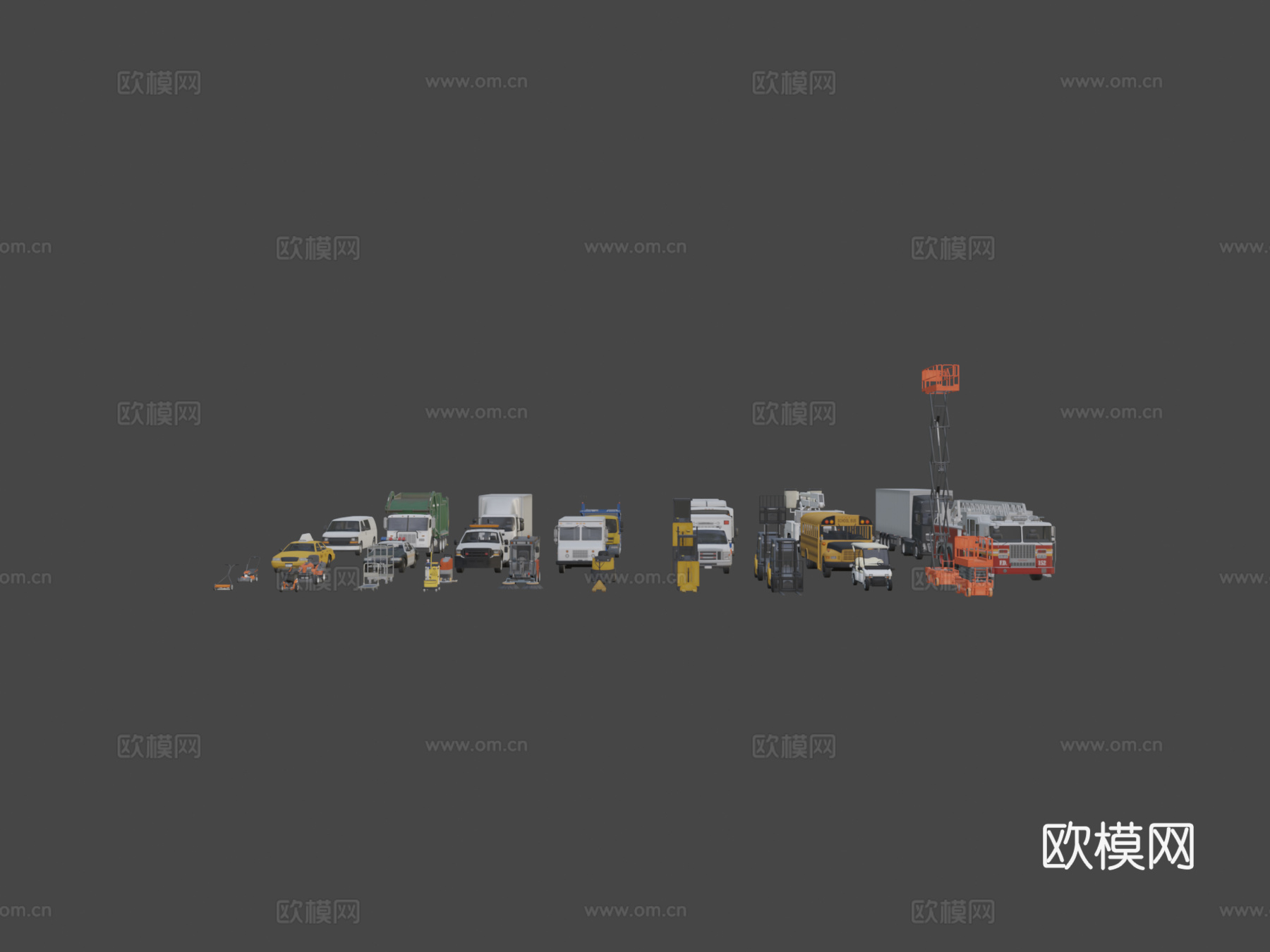 辆汽车卡车和载具su模型