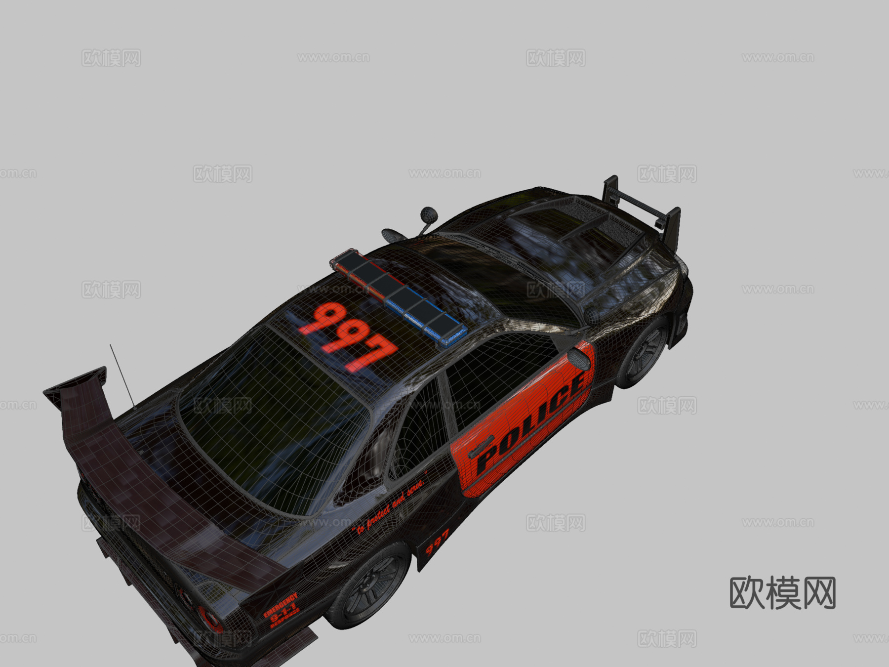 日本警车su模型