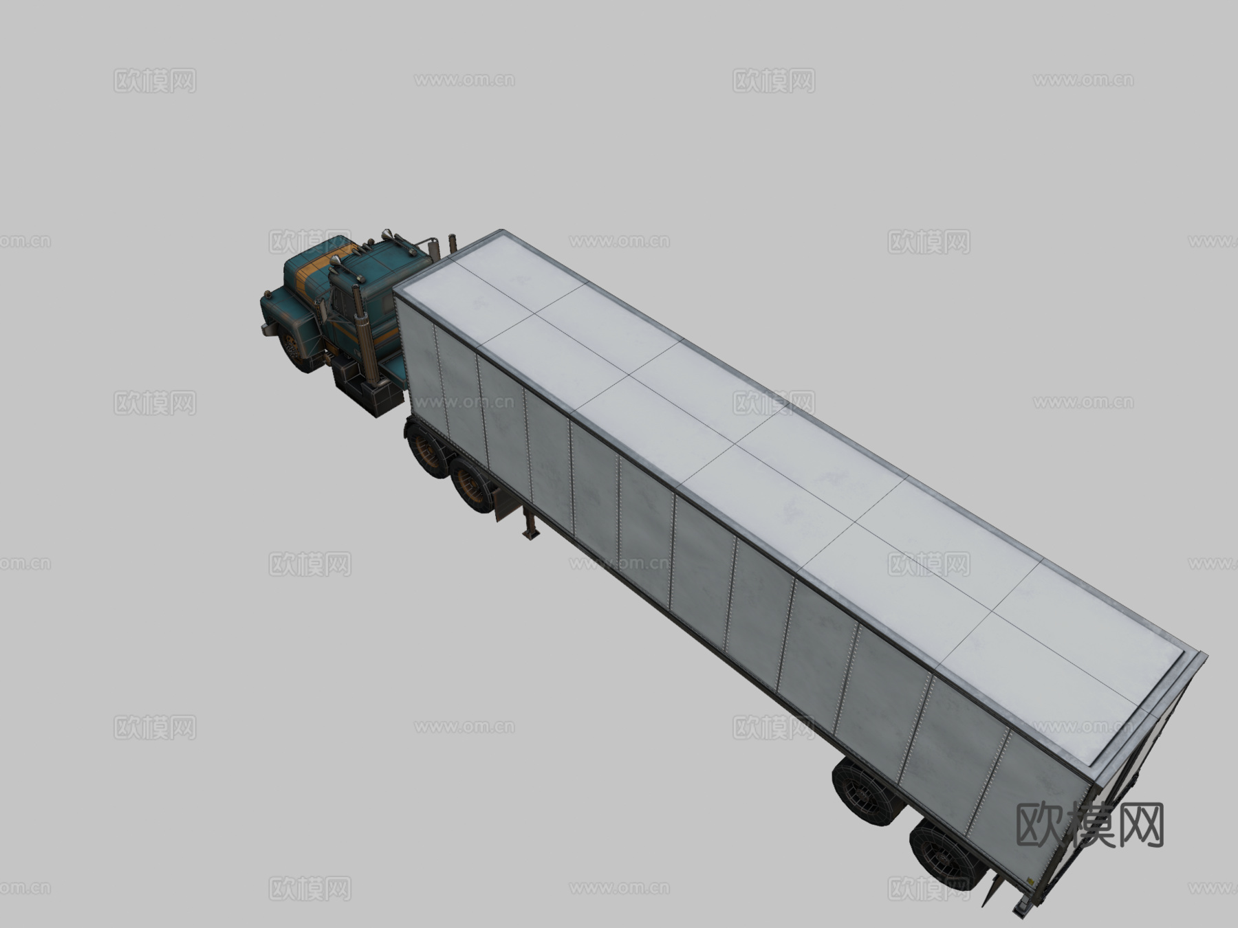 年代 半挂卡车su模型