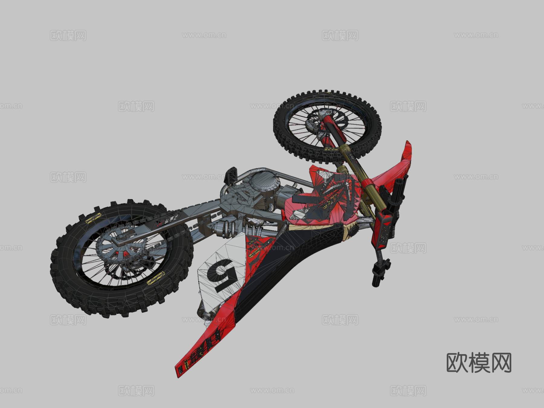 本田 CRF 250 四冲程越野摩托车su模型