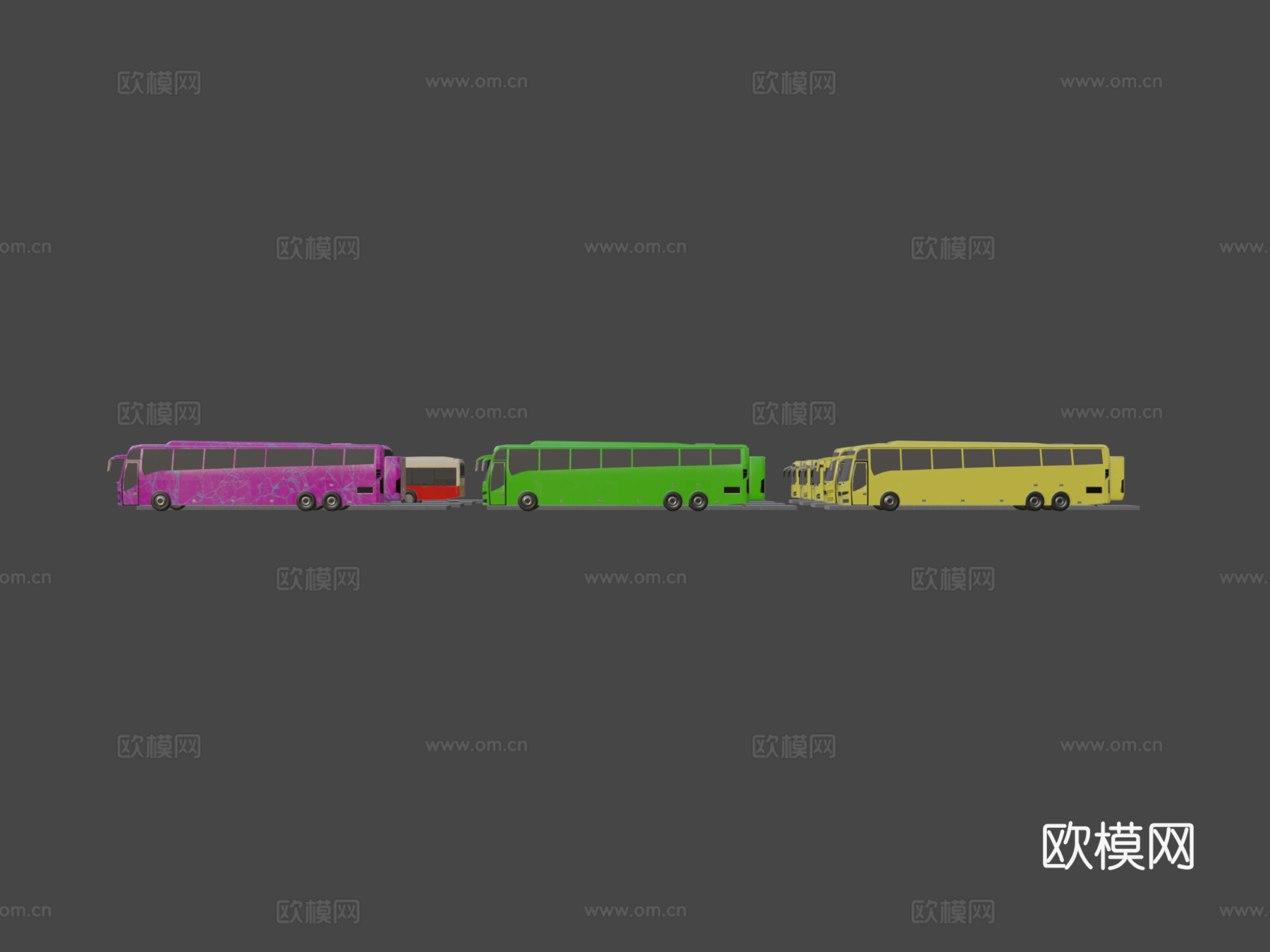低多边形载具迷你包 3su模型