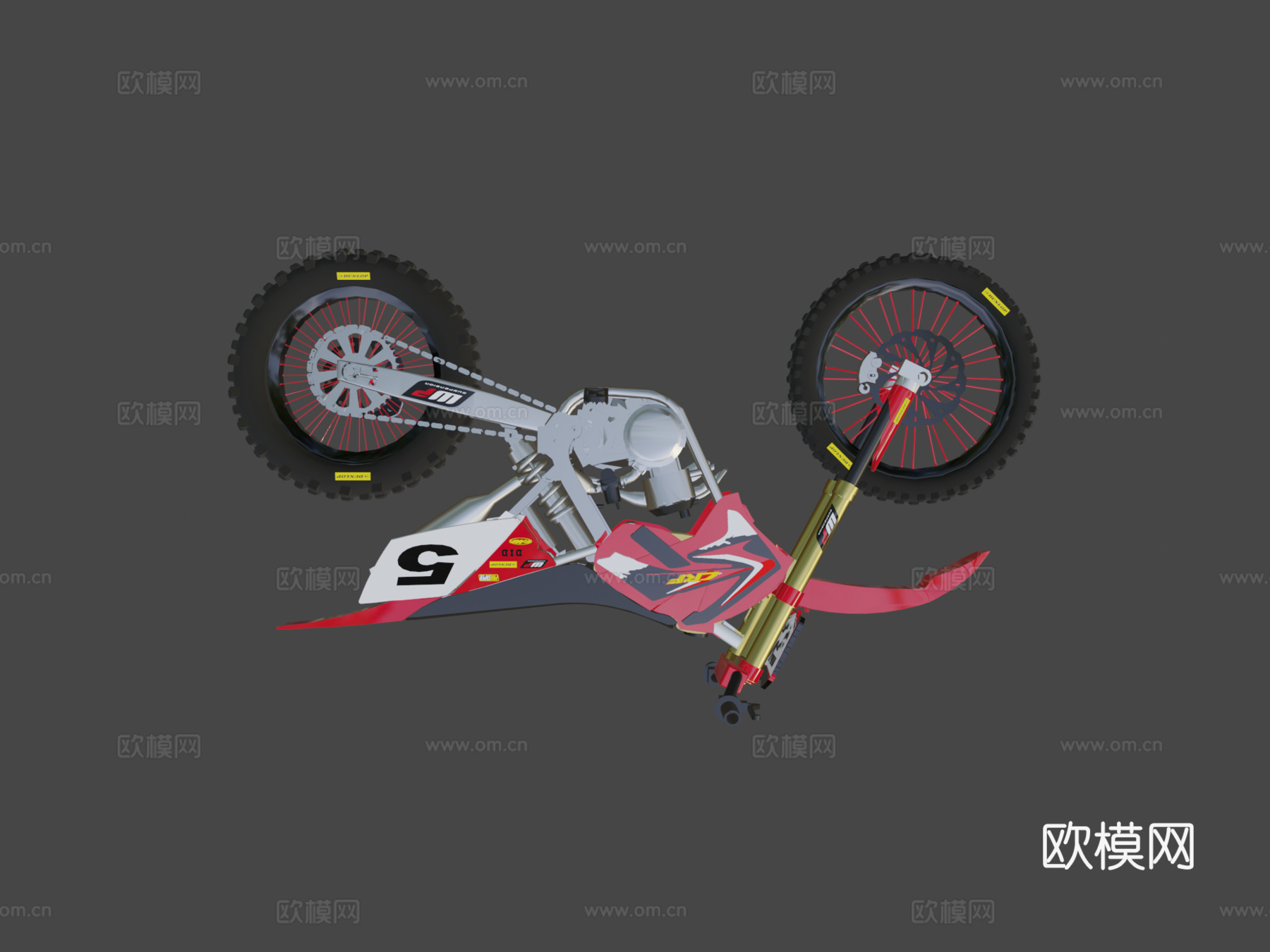 本田 CRF 250 四冲程越野摩托车su模型