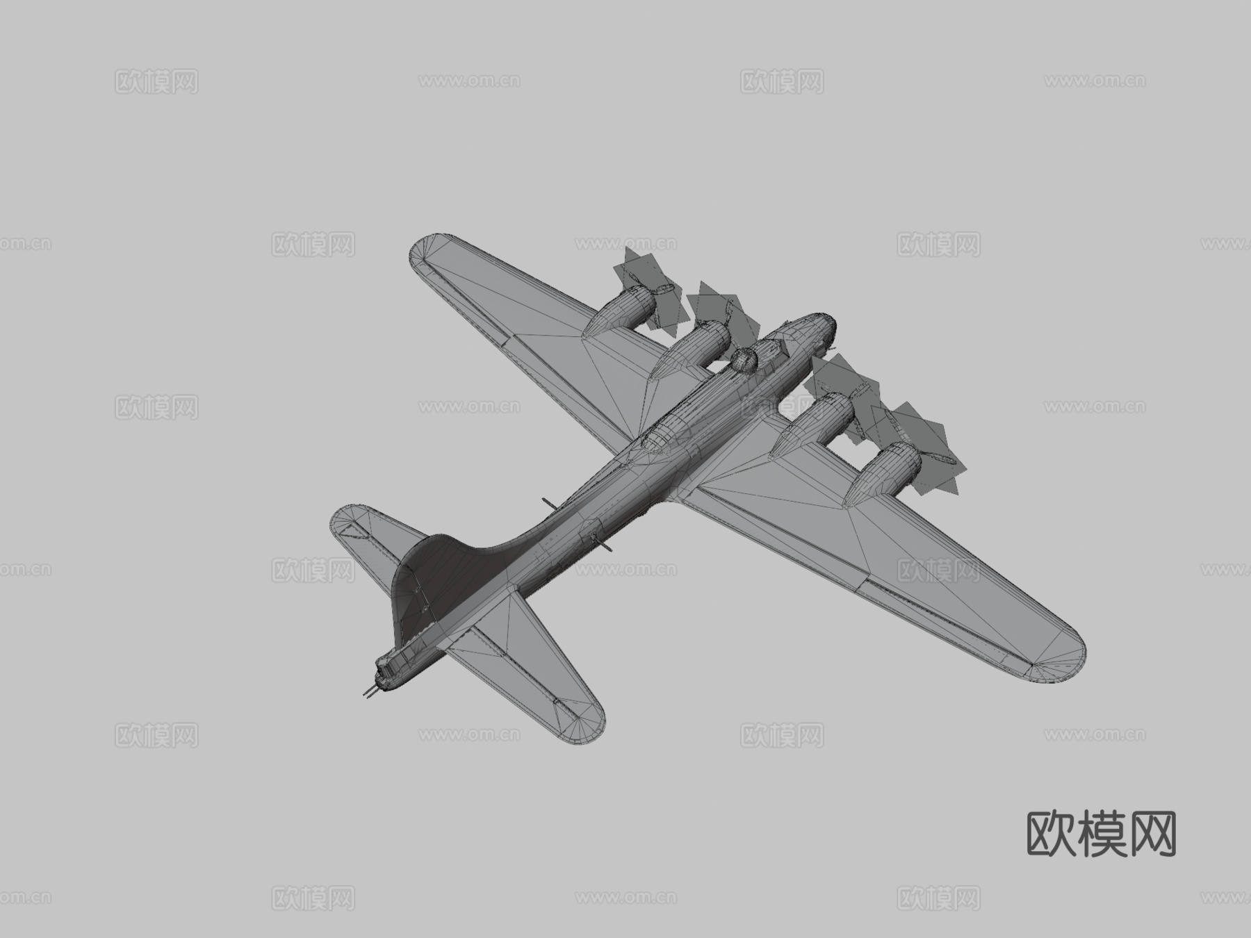 逃离德国  B17 飞行堡垒su模型