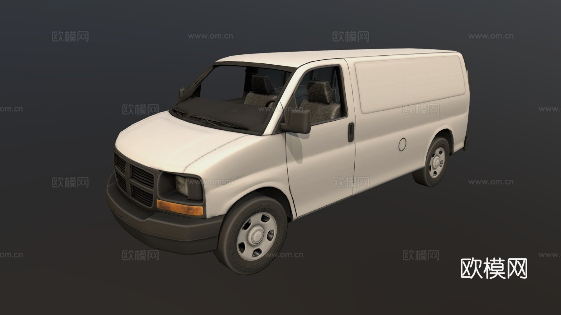 厢式货车su模型