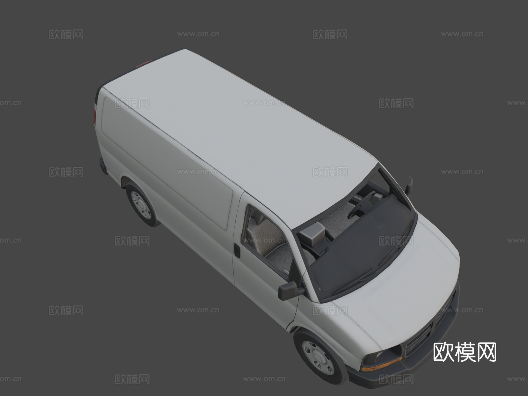 厢式货车su模型