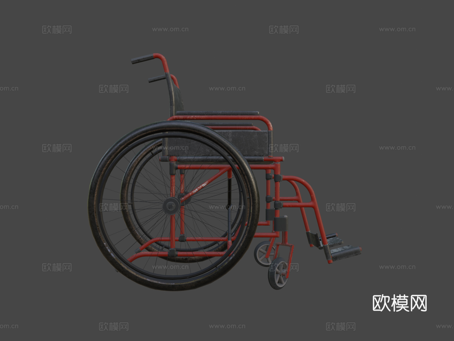 轮椅su模型