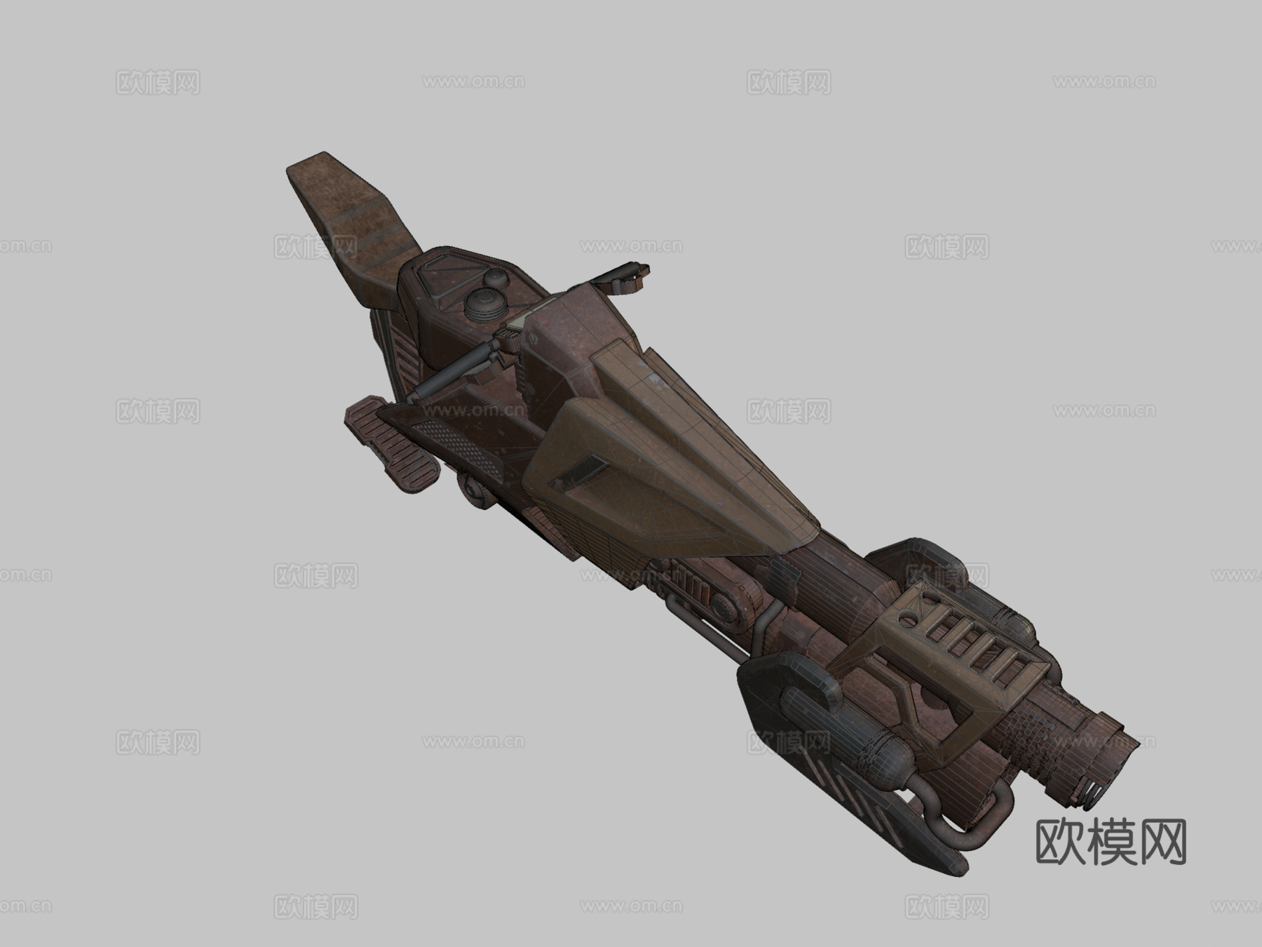 科幻悬浮自行车 04su模型