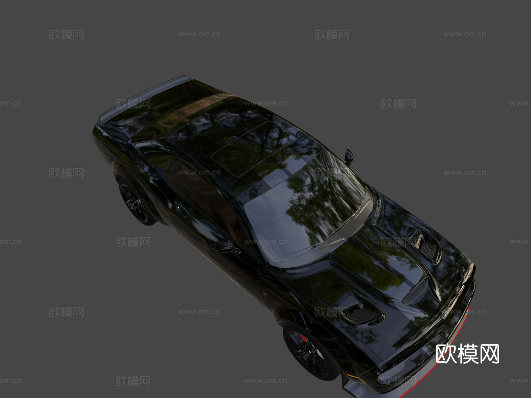 道奇 挑战者 SRT 地狱猫su模型