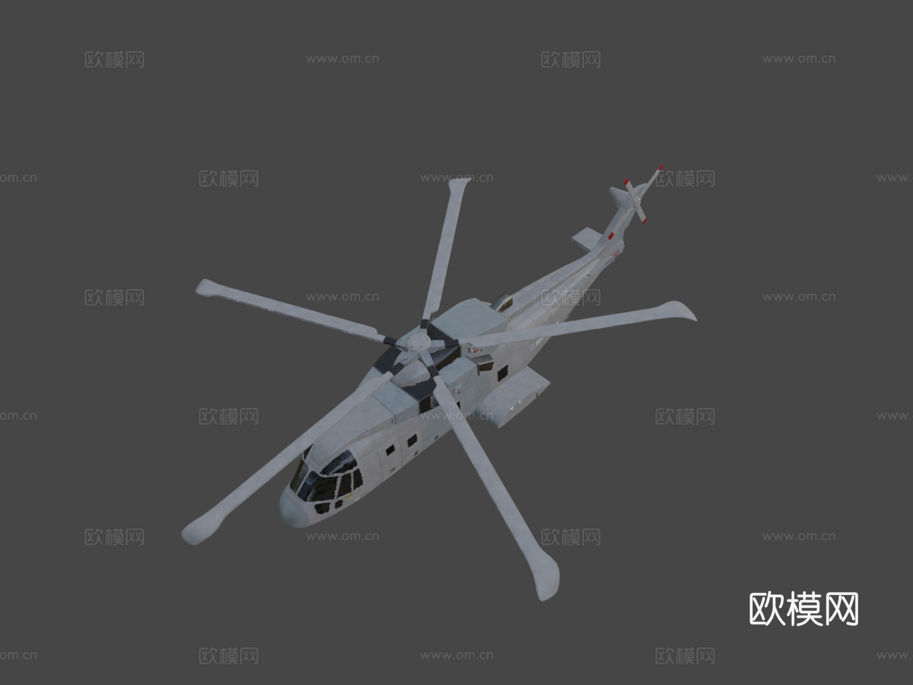 梅林 MK2 直升机su模型