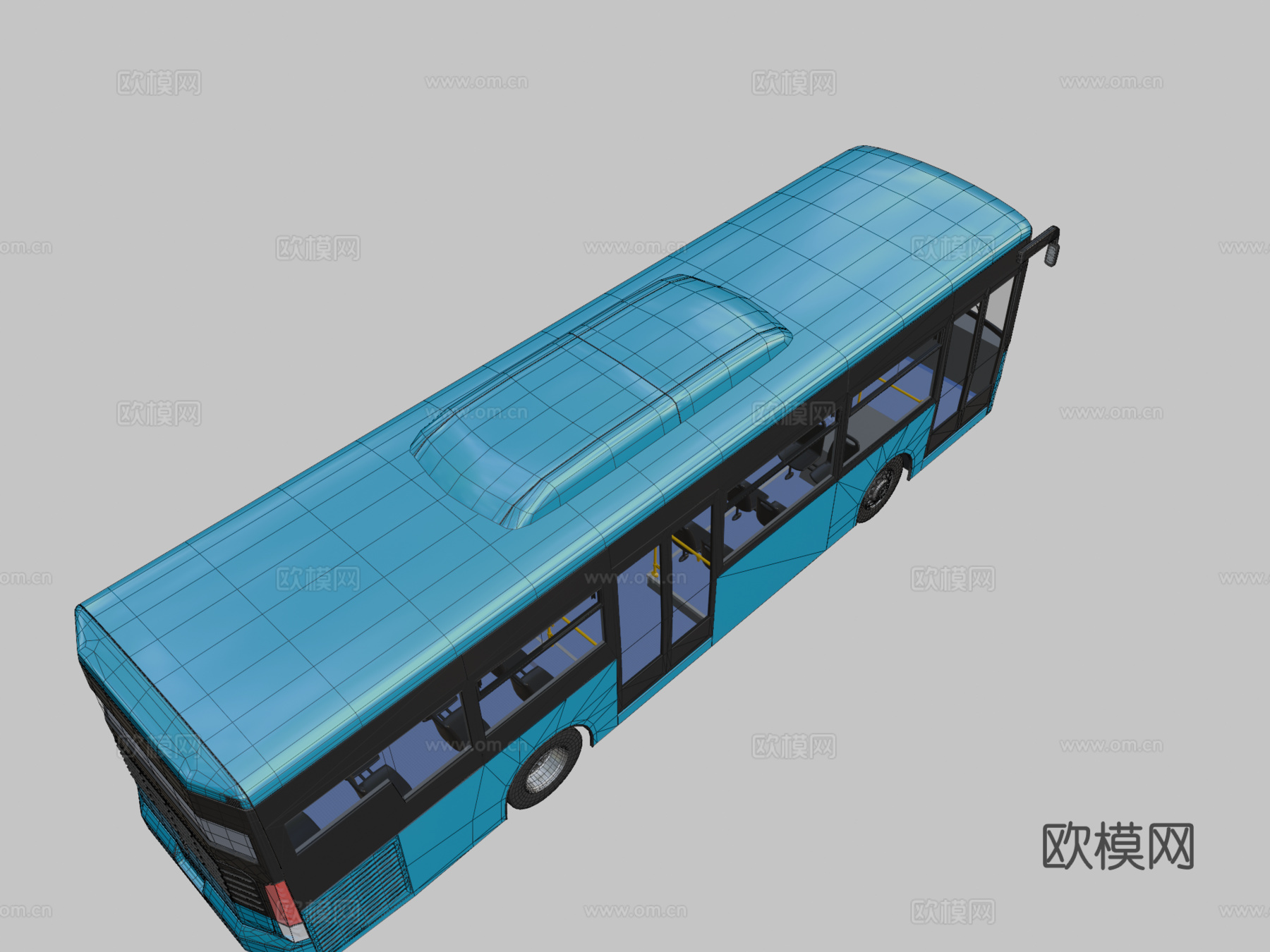 城市巴士su模型