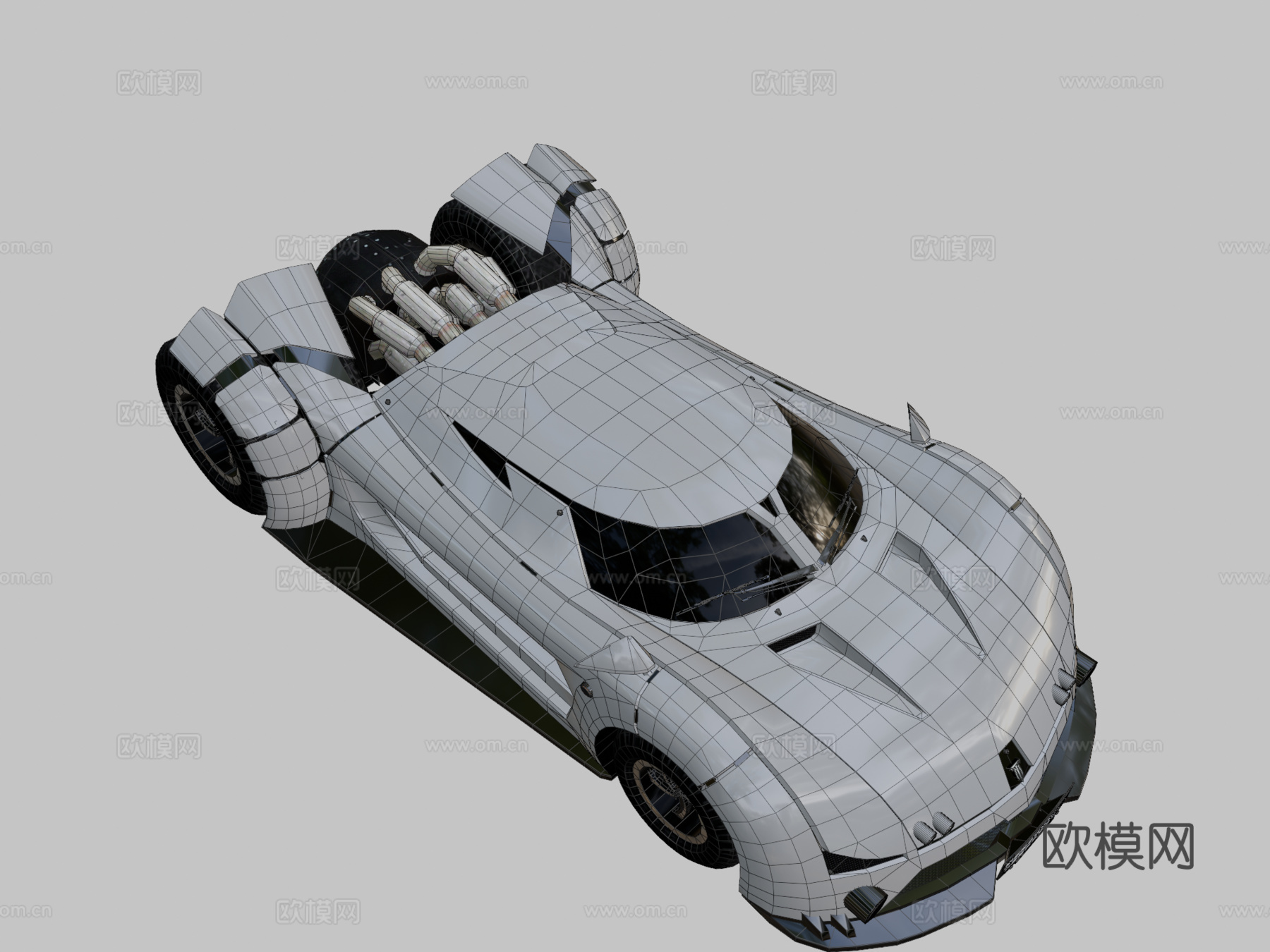 雷霆大师 超级跑车 马克I 作者 Alex.Kasu模型