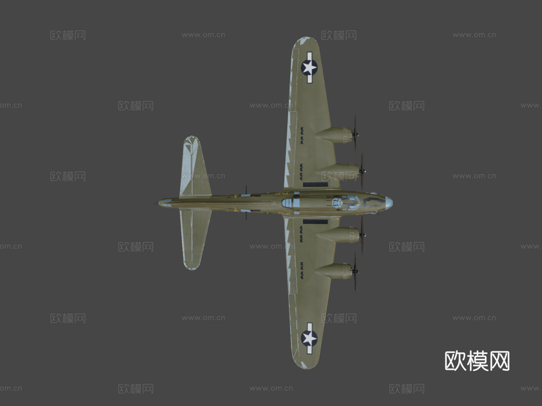 逃离德国  B17 飞行堡垒su模型