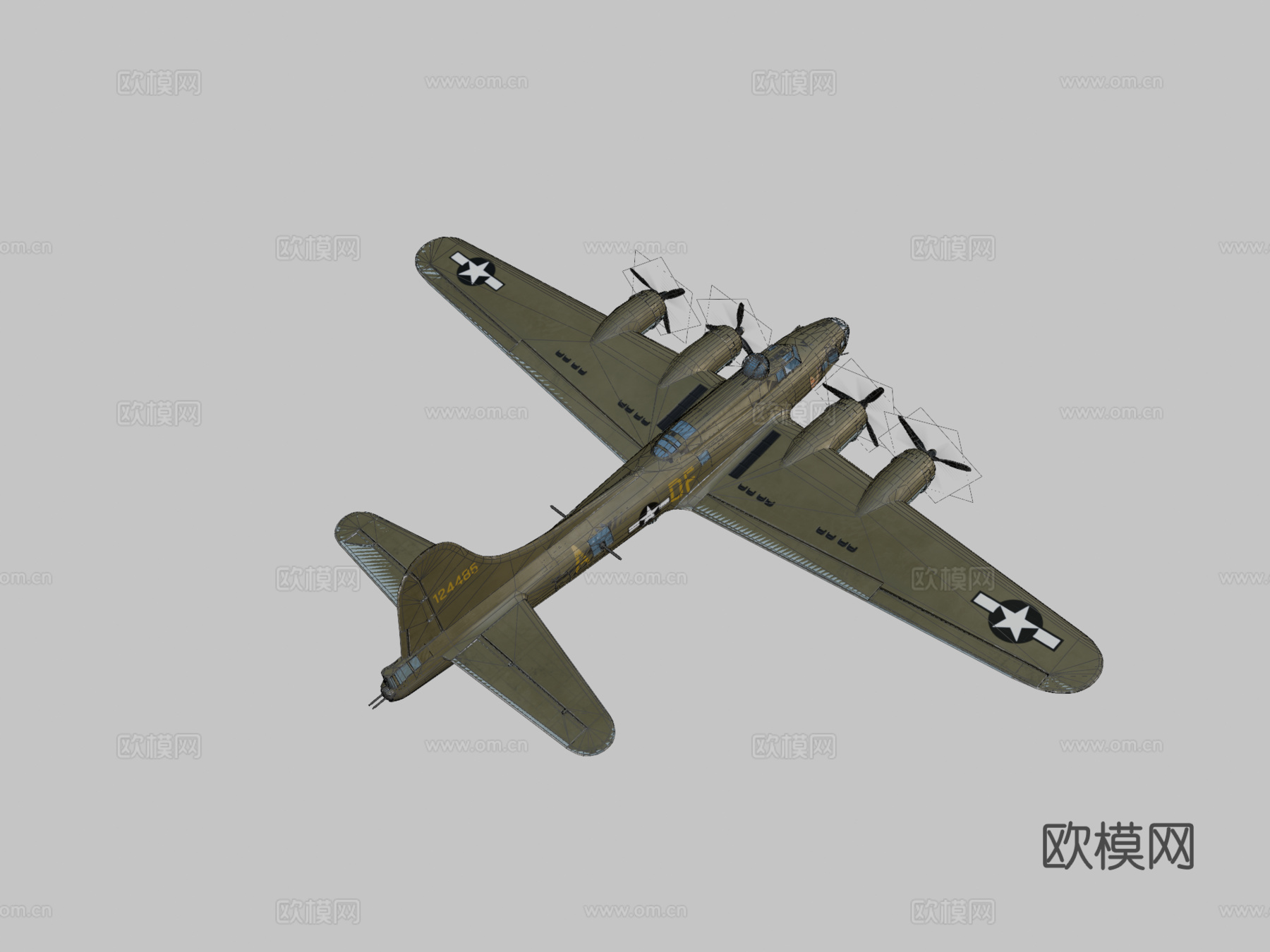 逃离德国  B17 飞行堡垒su模型