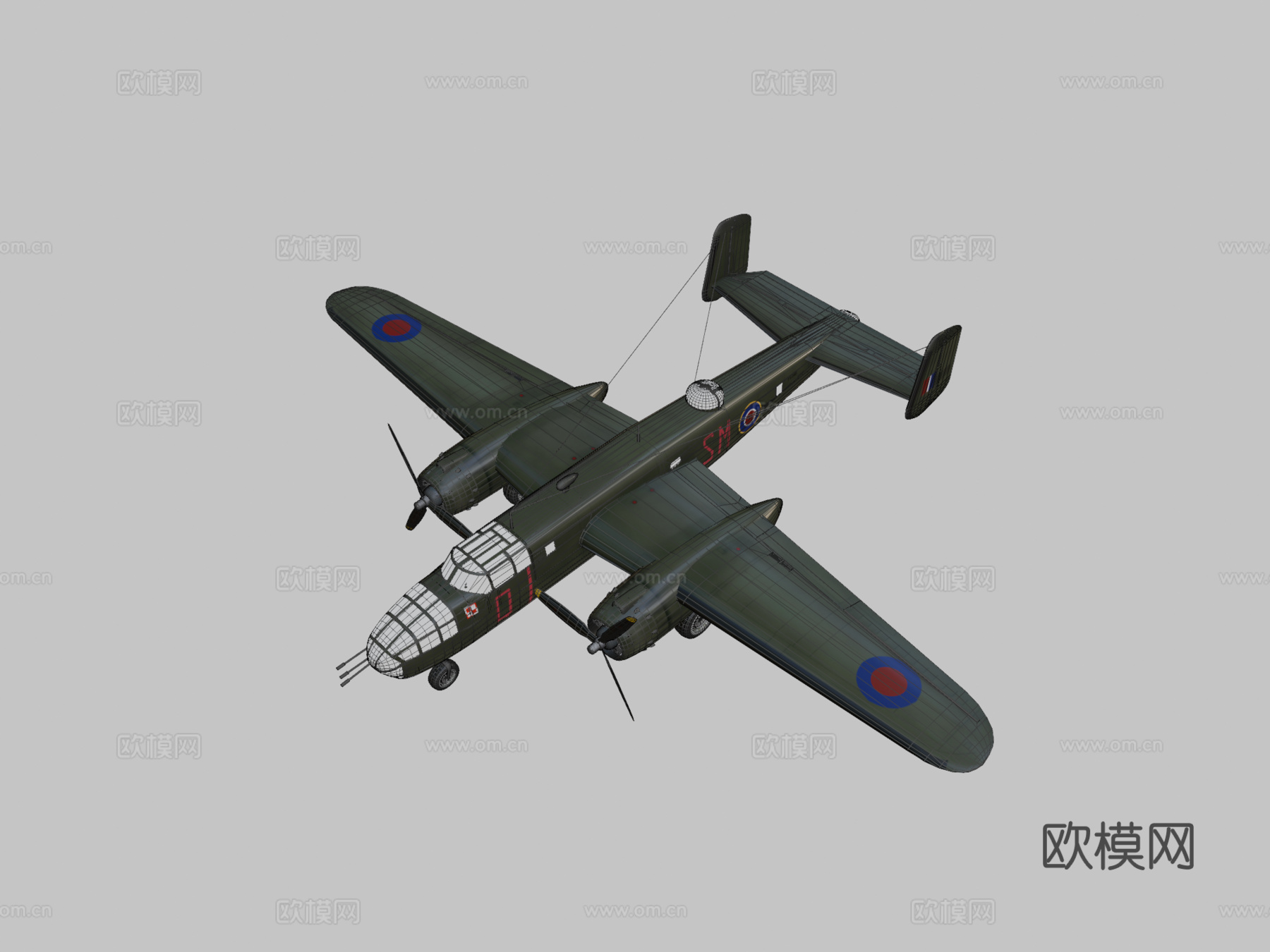 北美B25米切尔su模型