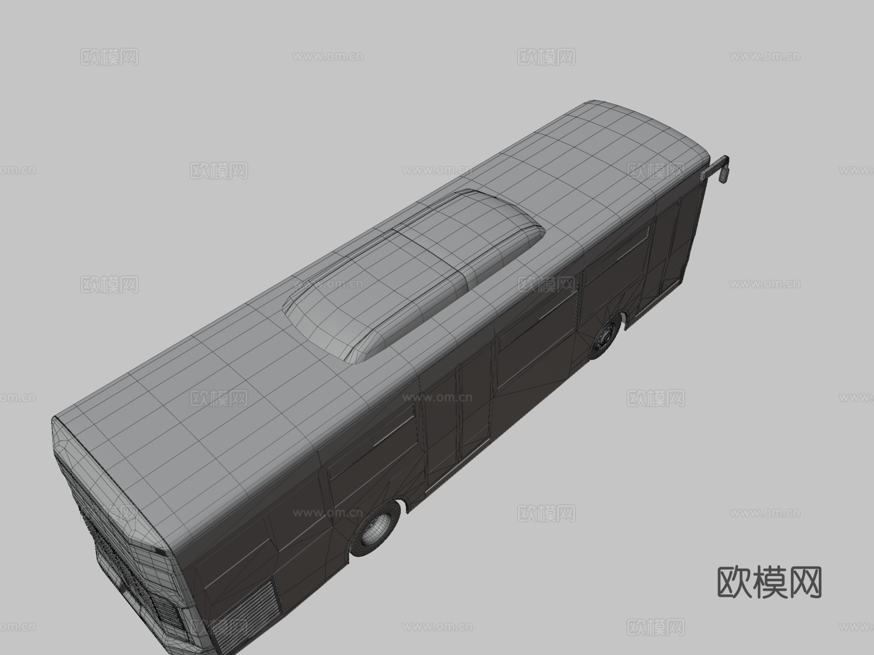 城市巴士su模型