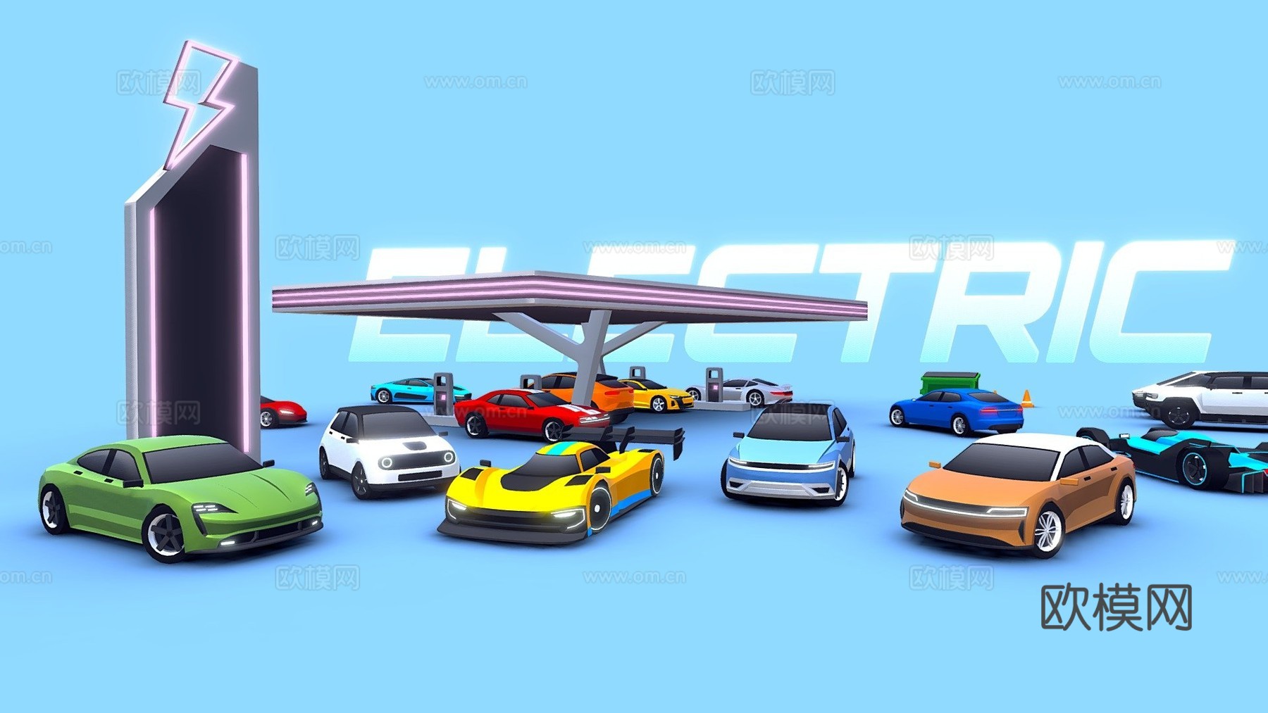 街机-电动汽车包su模型