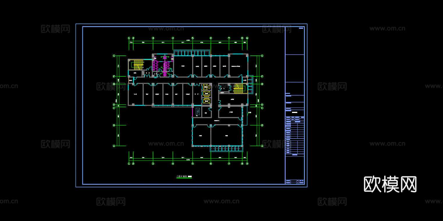社区医院卫生院平面图cad施工图