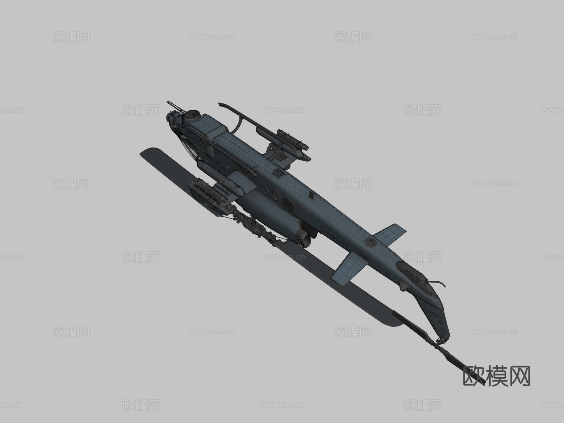 贝尔 AH1W 超级眼镜蛇su模型