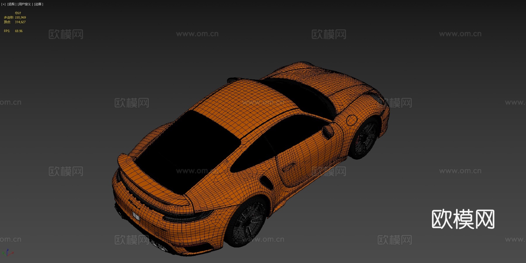 保时捷911 Turbo Ssu模型